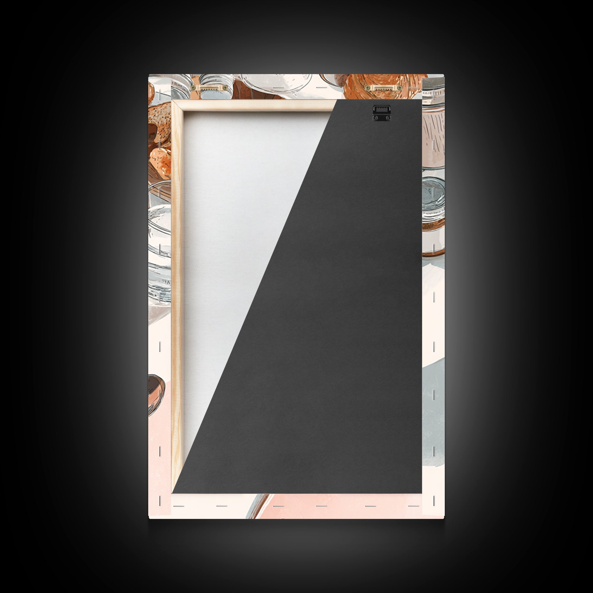 Minimal Line Art of a Cup and Framed Canvas Print, Coffee Shop Art, Kitchen Decor, Cafe Decor, Abstract Art, Cafe, CSA-2x3-98