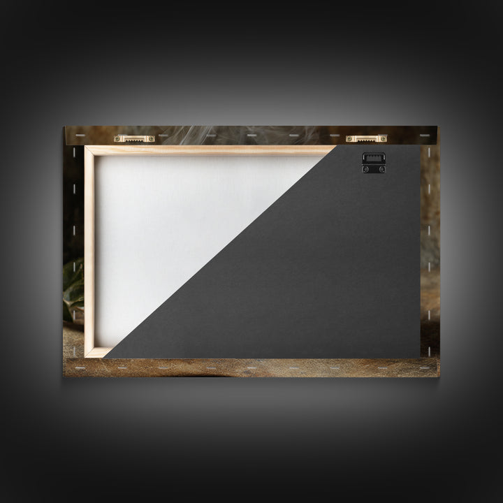 Espresso Cup with Rising Steam and Warm Canvas Print, Coffee Shop Art, Modern Decor, Cafe Decor, Fine Art, Cafe, Wall Decor, CSA-3x2-29