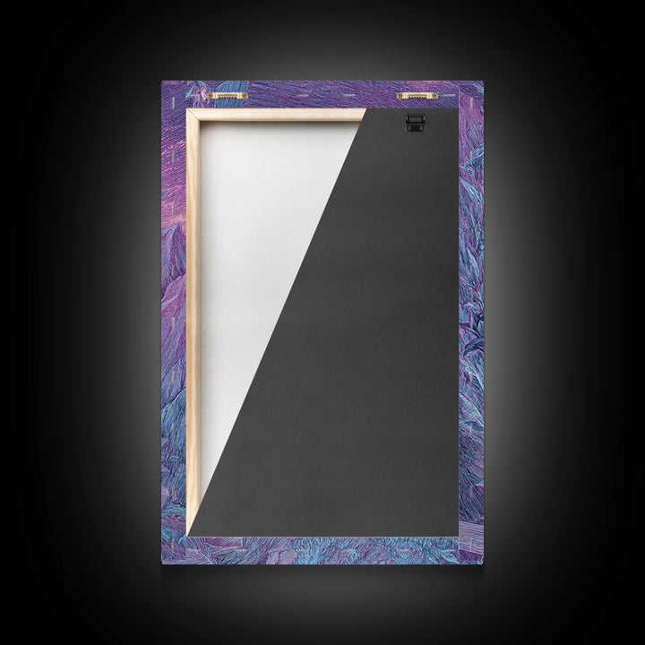 The Grave Gardener Of Yuggoth, Vaporwave Halloween Decor, Vertical Wall Art, Canvas Print, Retro Halloween Decor, Neon Wall Art