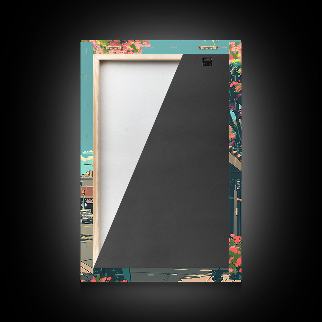 Garden Grove Travel Poster, Framed Canvas Print, City Travel Poster, Travel Wall Decor, Poster Art, Modern Wall Decor, Travel Prints