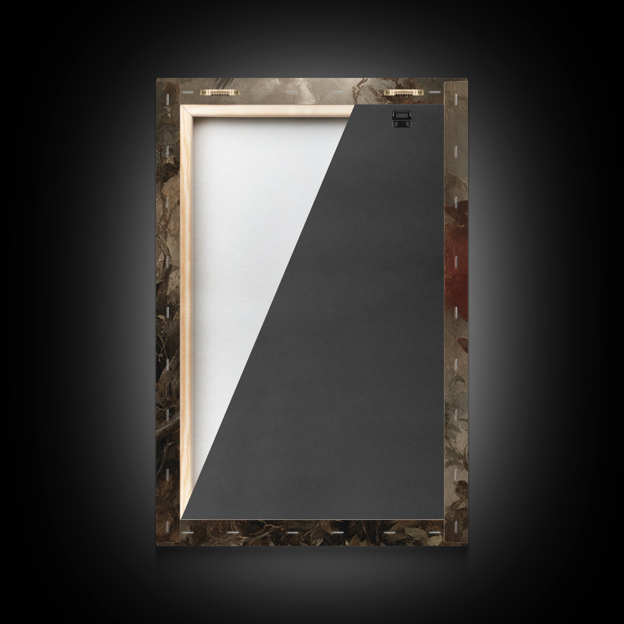 The Crimson Vampire, Baroque Witchcraft Art, Vertical Wall Art, Dark Fantasy Wall Art, Framed Canvas Print, Halloween Wall Art