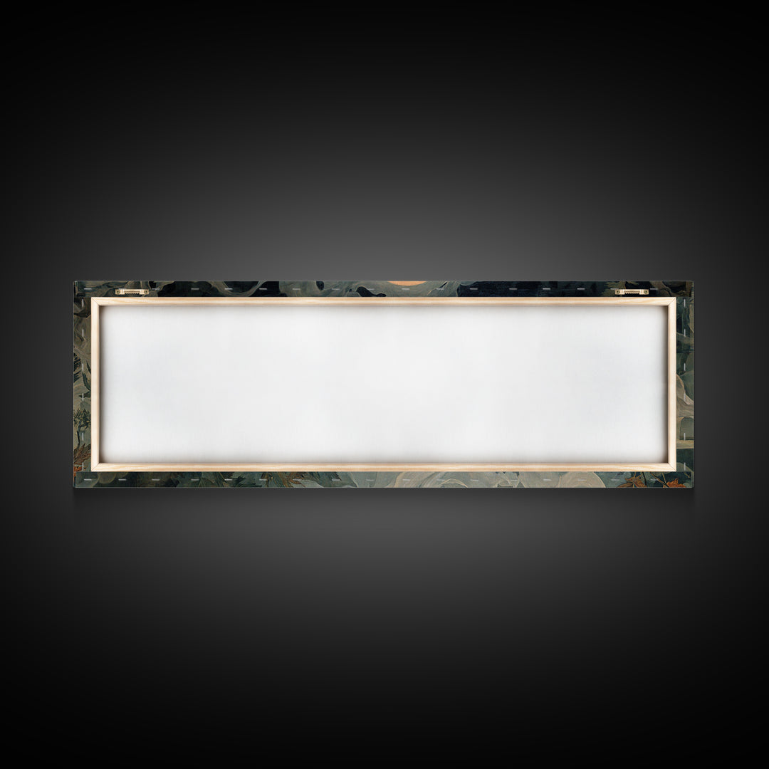 The Graveyard Ghost, Dark Renaissance Art, Extra Wide Wall Art, Dark Halloween Decor, Canvas Print, Halloween Wall Art