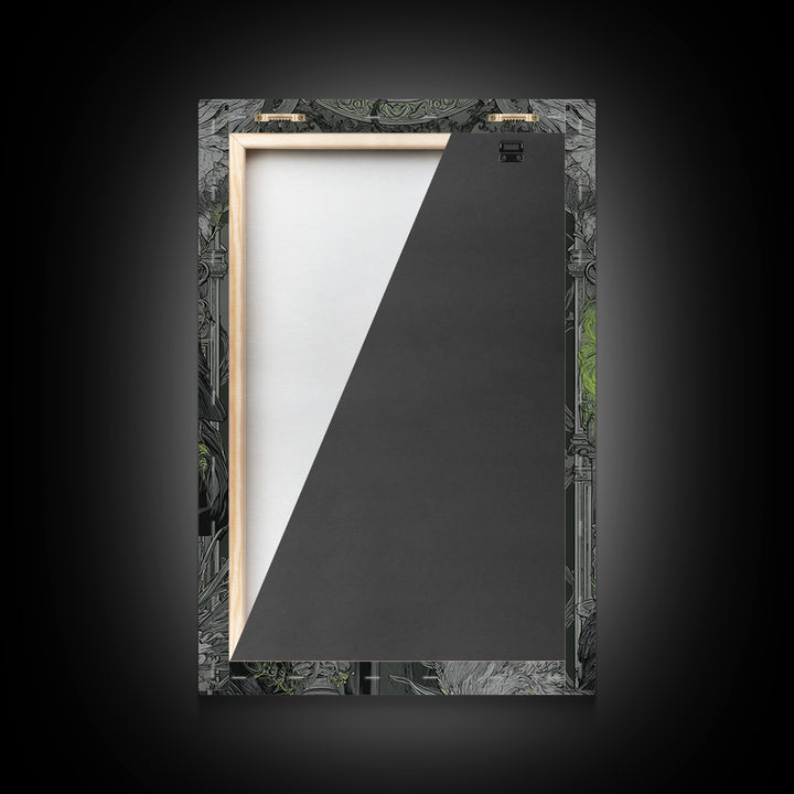 The Plague Doctor, Visionary Gothic Art, Vertical Wall Art, Gothic Horror Wall Art, Canvas Print, Halloween Wall Art