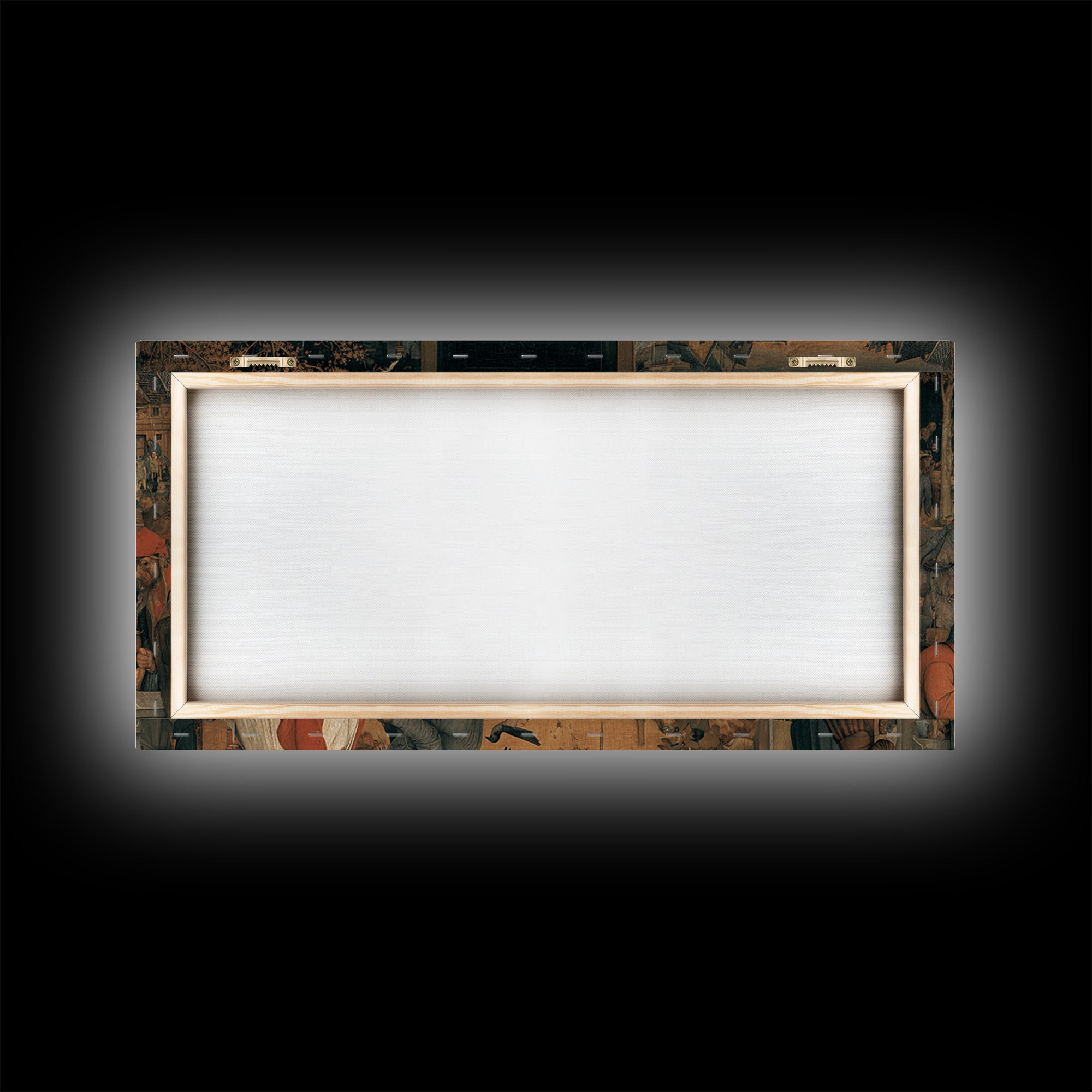 The Shadow Person, Northern Renaissance Horror, Wide Panoramic Art, Macabre Wall Art, Canvas Print, Halloween Wall Art