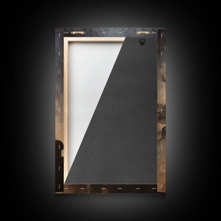 The Fog-Bound Reaper, Gothic Nightmare Art, Vertical Wall Art, Macabre Wall Art, Canvas Print, Halloween Wall Art, Statement Wall Art