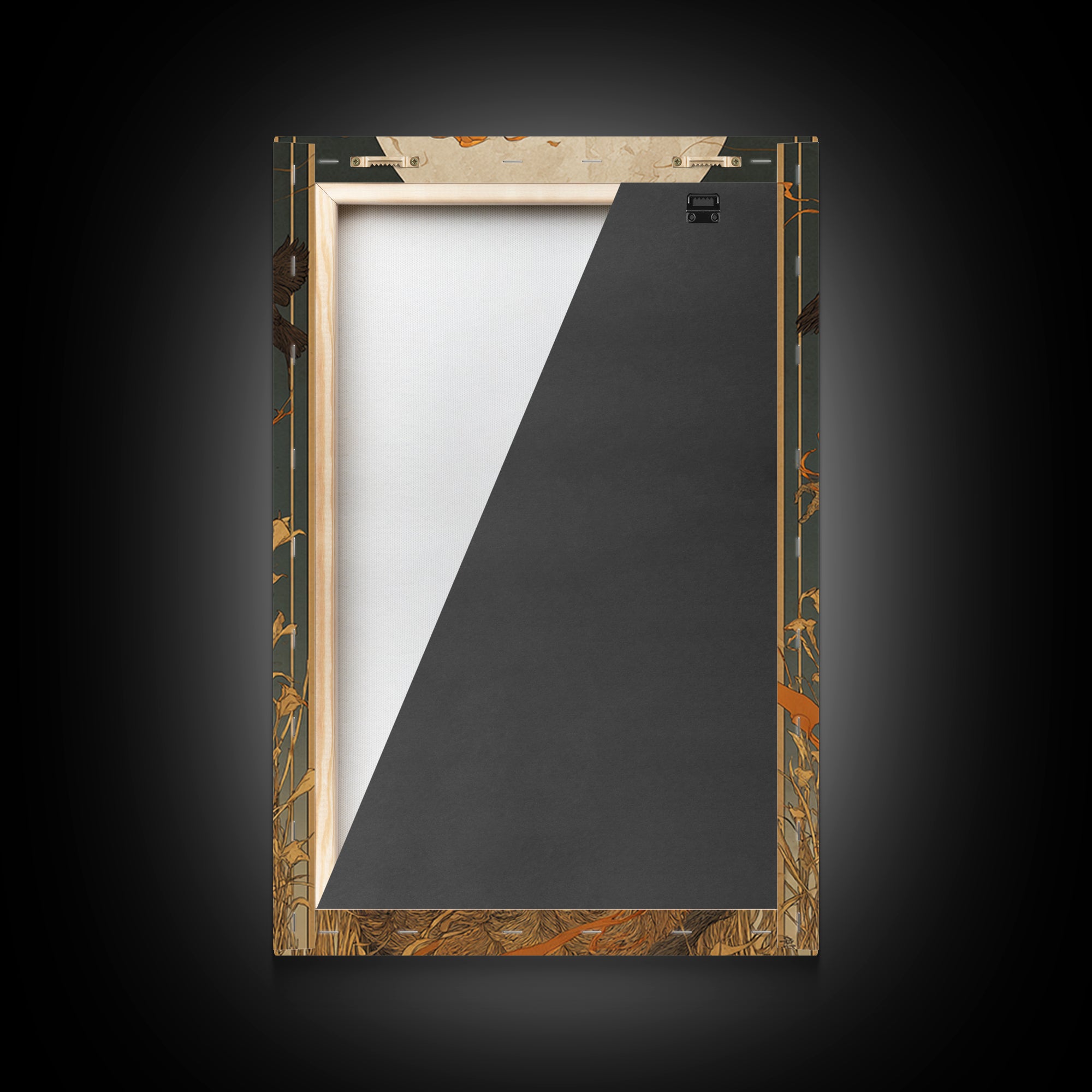 The Candlewax Man, Symbolist Death Art, Vertical Wall Art, Macabre Wall Art, Framed Canvas Print, Halloween Wall Art