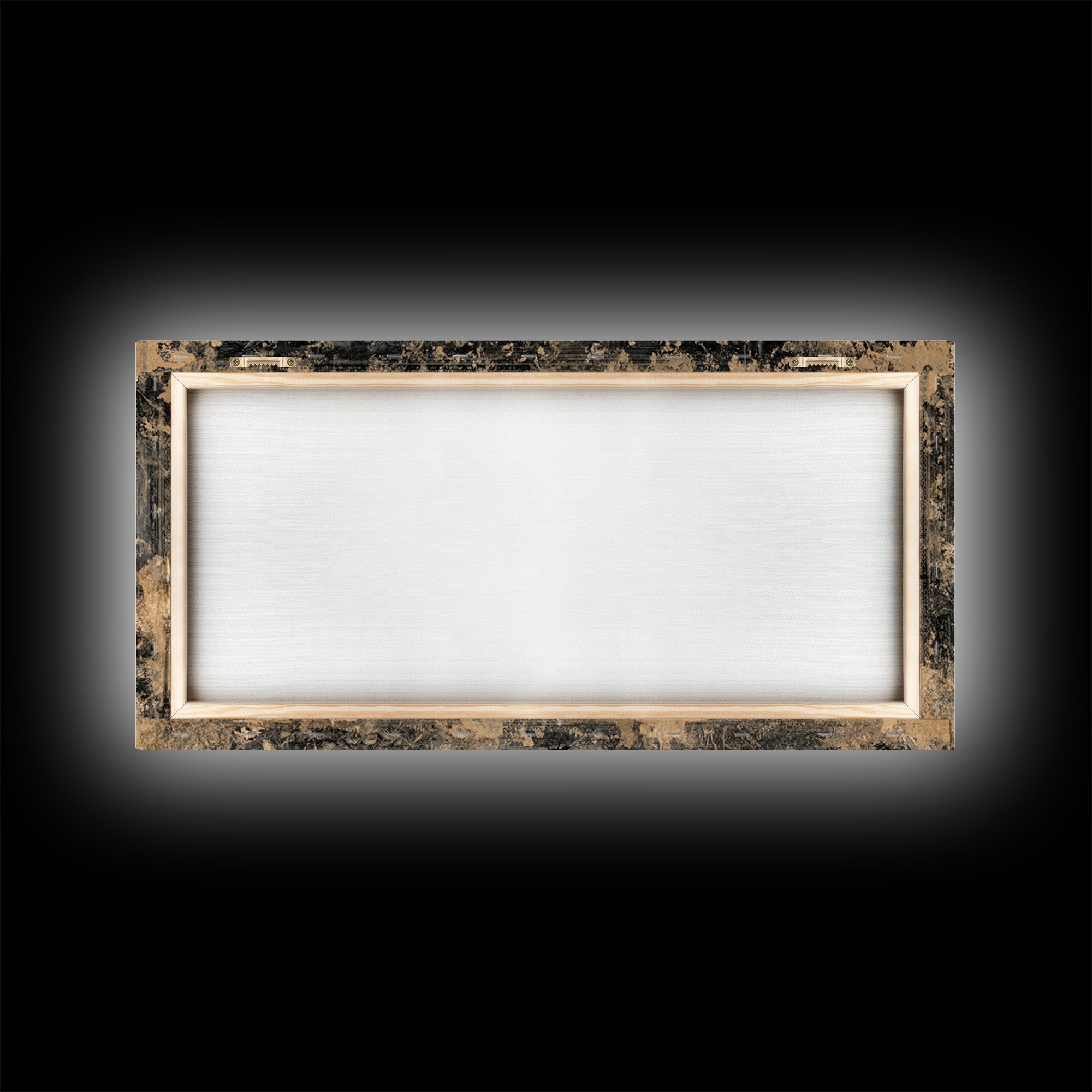 The Mirror Spirit, Northern Renaissance Horror, Wide Panoramic Art, Dark Halloween Decor, Canvas Print, Halloween Wall Art