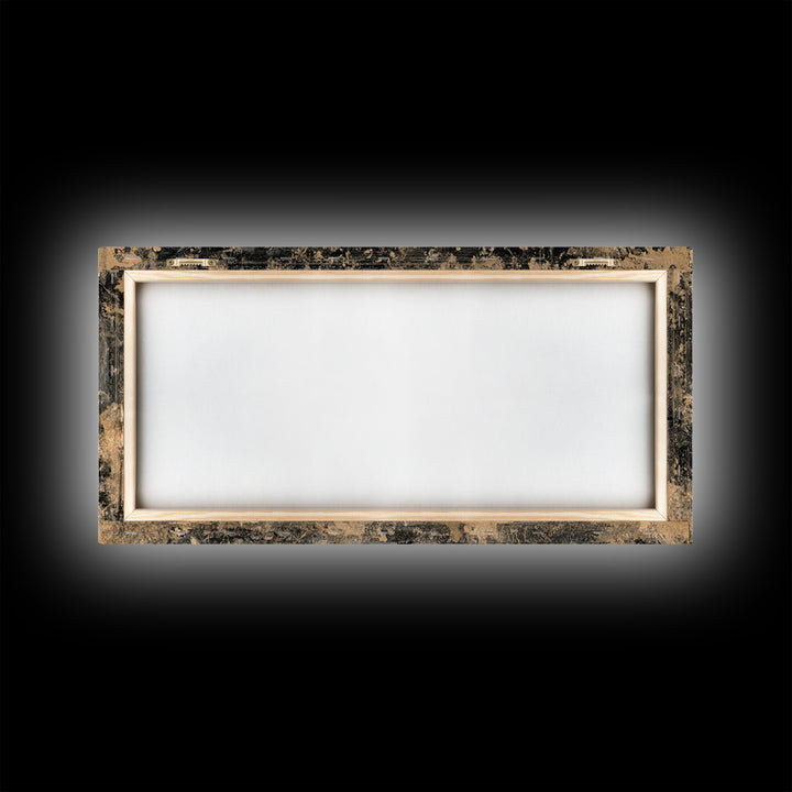 The Mirror Spirit, Northern Renaissance Horror, Wide Panoramic Art, Dark Halloween Decor, Canvas Print, Halloween Wall Art