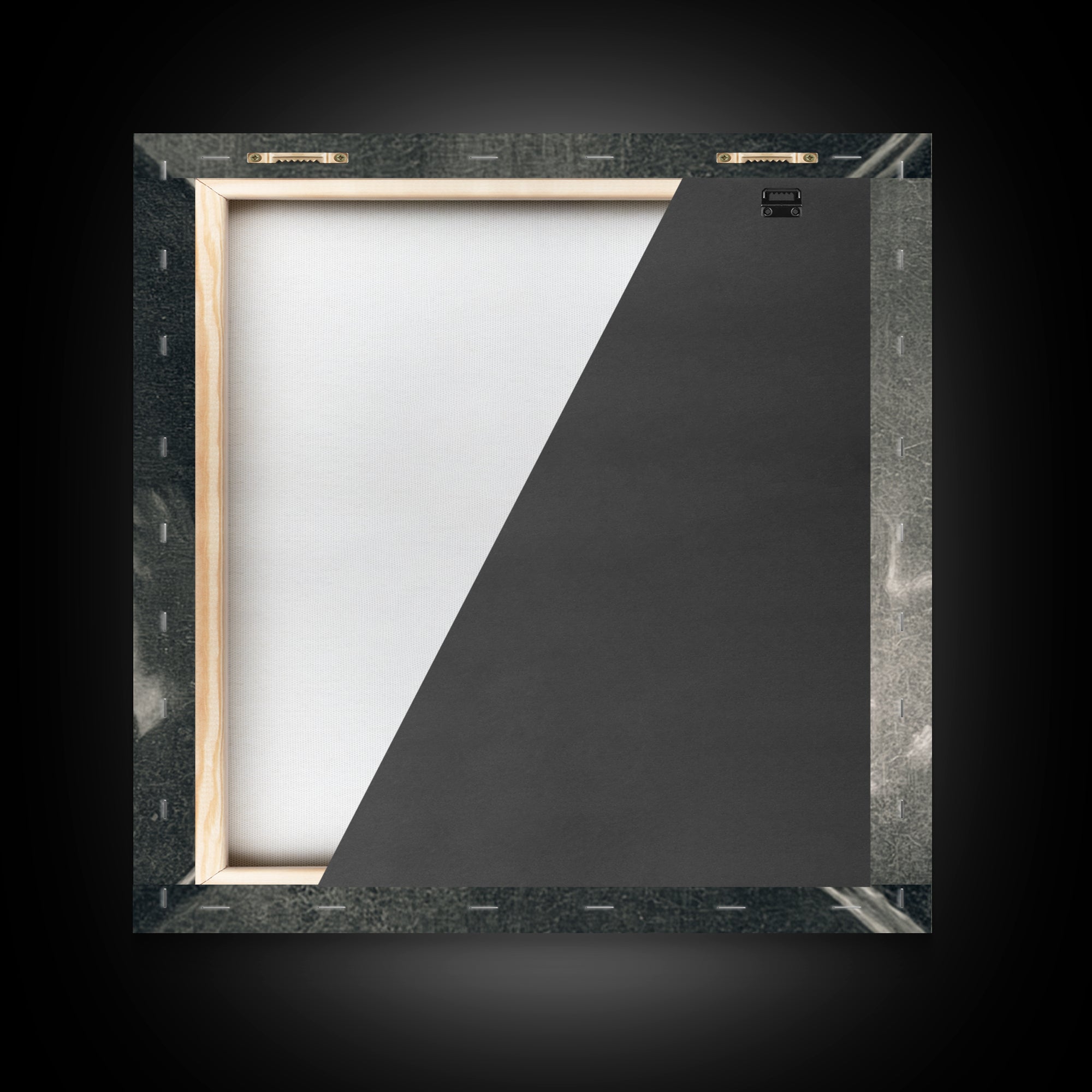 The Mirror Spirit, Symbolist Dream Art, Square Wall Art, Gothic Horror Wall Art, Framed Canvas Print, Halloween Wall Art