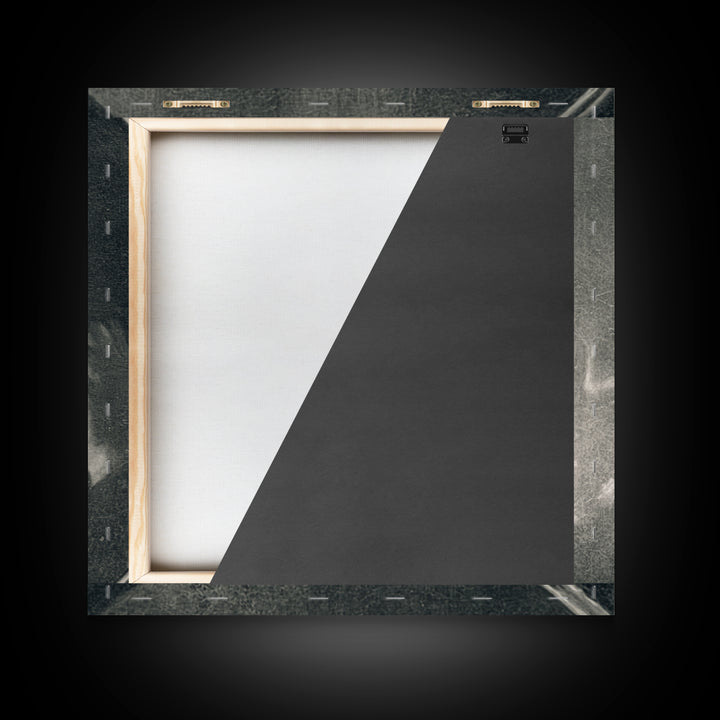 The Mirror Spirit, Symbolist Dream Art, Square Wall Art, Gothic Horror Wall Art, Framed Canvas Print, Halloween Wall Art