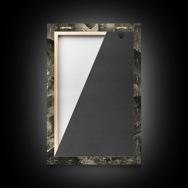 The Coffin Sleeper, Victorian Macabre Art, Vertical Wall Art, Gothic Horror Wall Art, Canvas Print, Halloween Wall Art