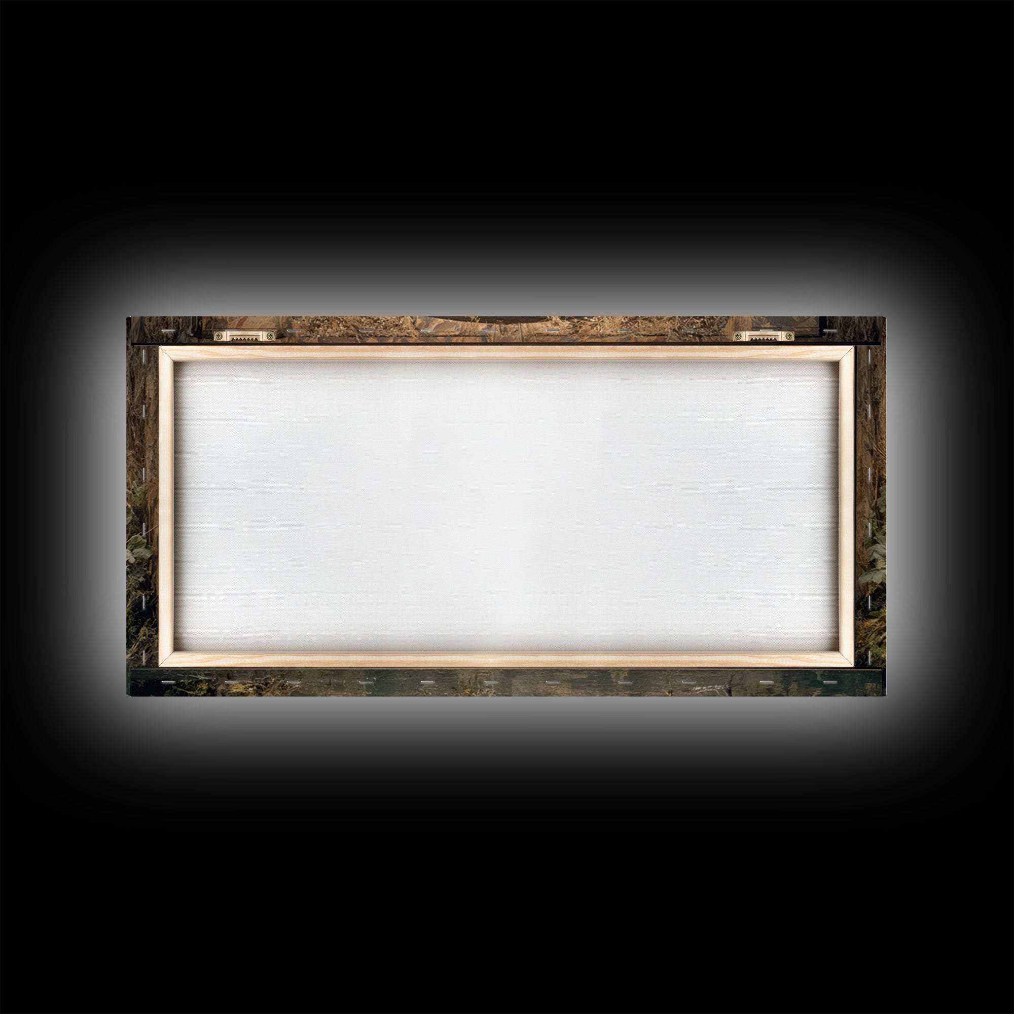 The Bog Mummy, Northern Renaissance Horror, Wide Panoramic Art, Dark Halloween Decor, Canvas Print, Halloween Wall Art