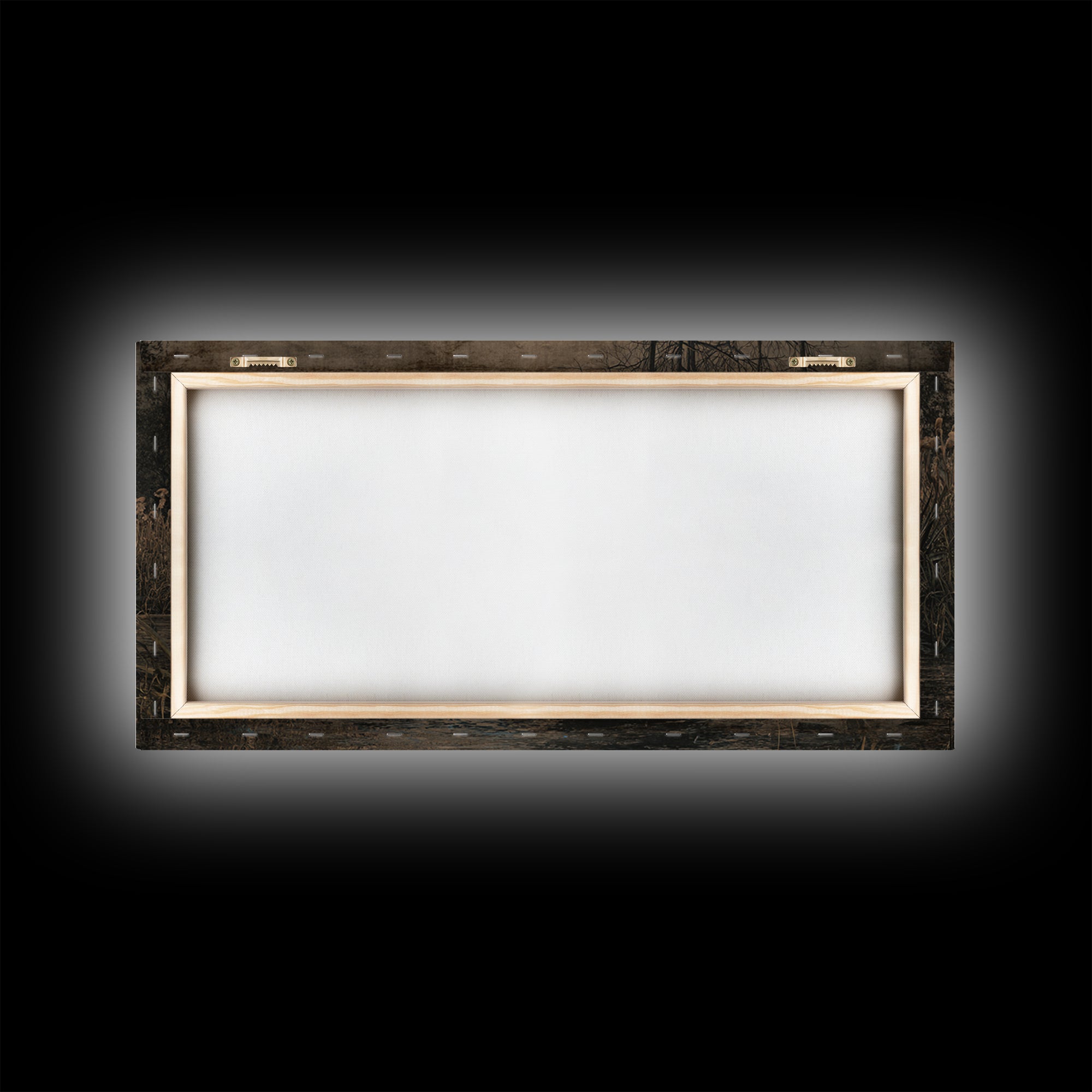 The Will-O'-The-Wisp Shepherd, Northern Renaissance Horror, Wide Panoramic Art, Dark Halloween Decor, Canvas Print