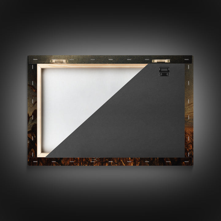 The Cornfield Crawler, Romantic Gothic Landscape, Landscape Wall Art, Macabre Wall Art, Canvas Print, Halloween Wall Art