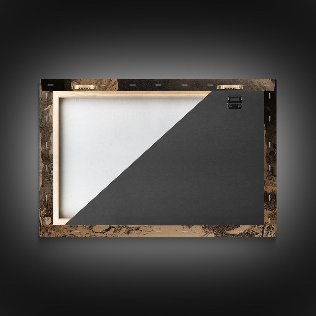 The Stone-Circle Spirit, Northern Renaissance Horror, Landscape Wall Art, Dark Fantasy Wall Art, Canvas Print, Halloween Wall Art