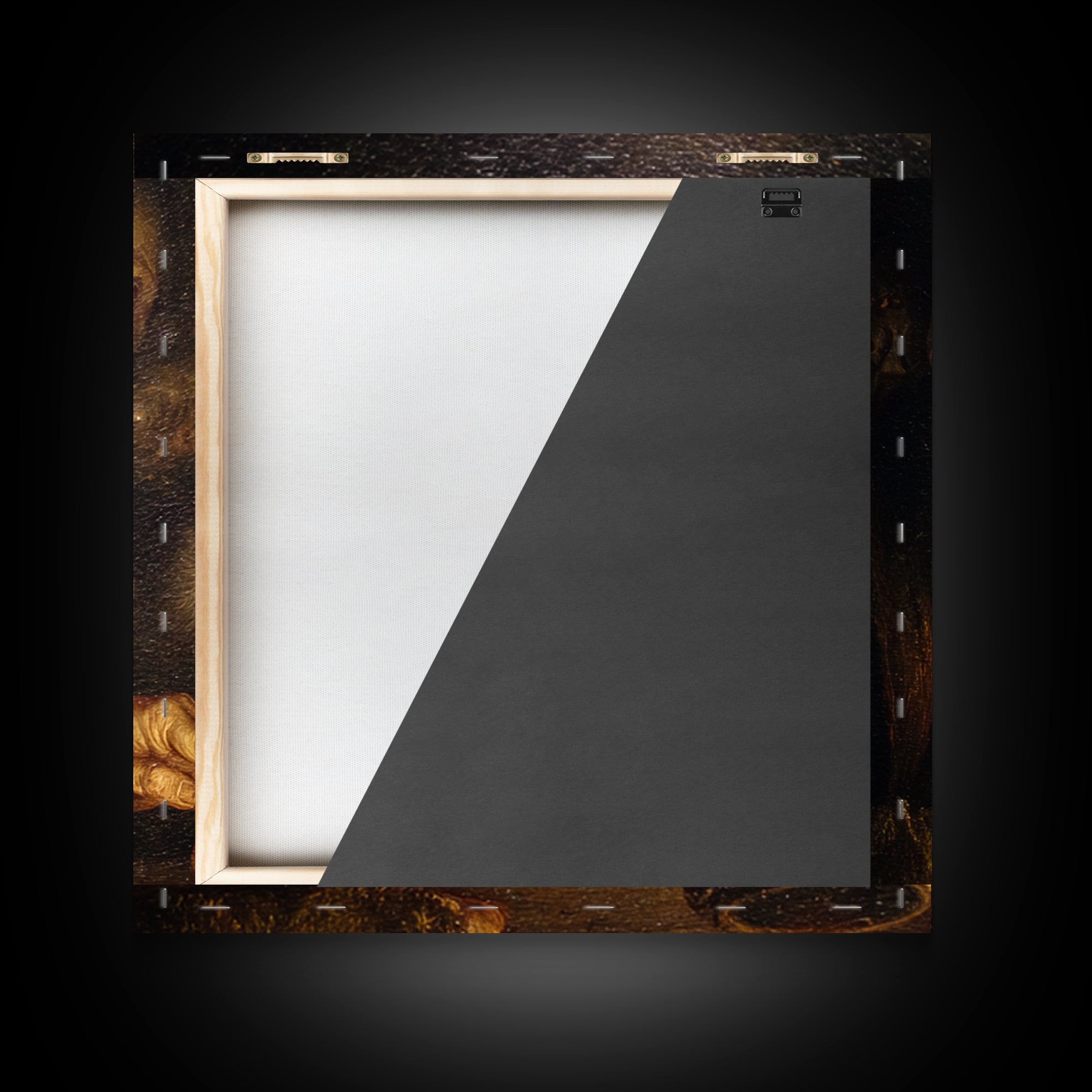 The Cave Oracle, Danse Macabre Art, Square Wall Art, Macabre Wall Art, Framed Canvas Print, Halloween Wall Art