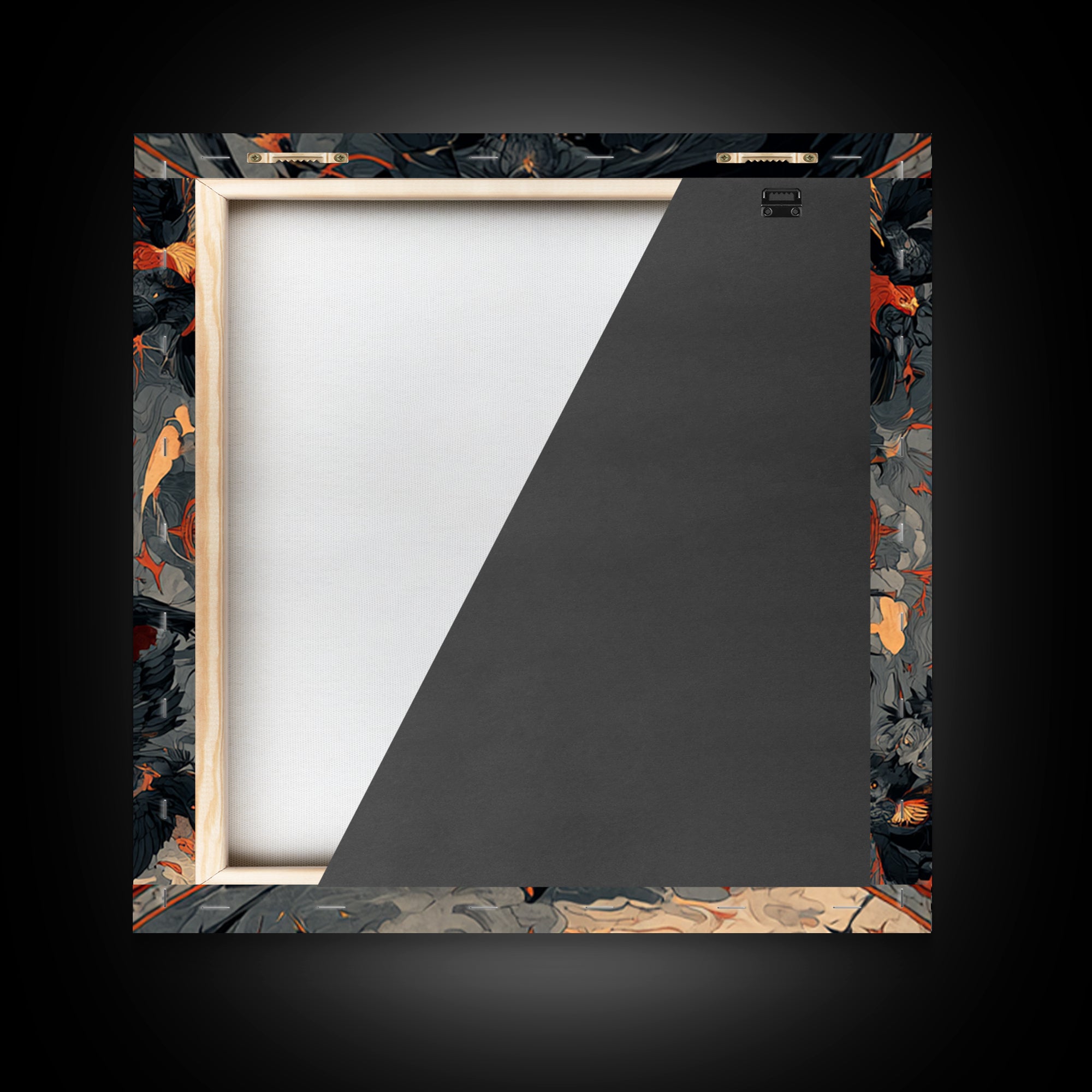 The Crossroads Spirit, Dark Symbolist Art, Square Wall Art, Macabre Wall Art, Framed Canvas Print, Halloween Wall Art