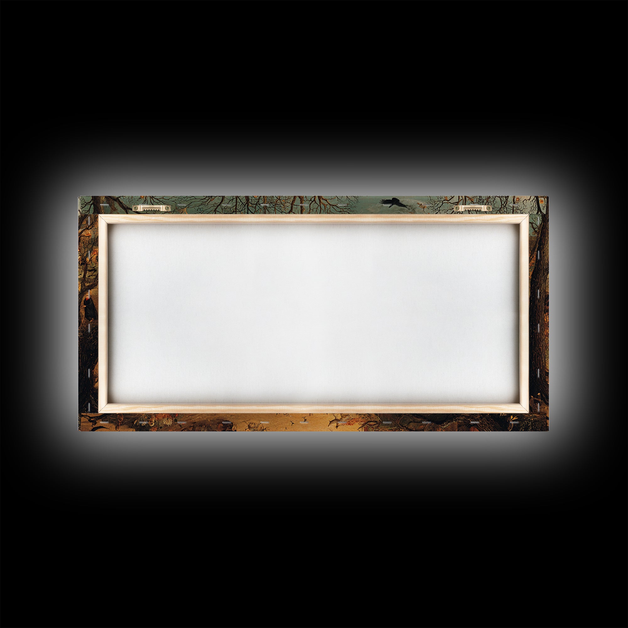 The Witch'S Forest, Northern Renaissance Horror, Wide Panoramic Art, Gothic Horror Wall Art, Framed Canvas Print