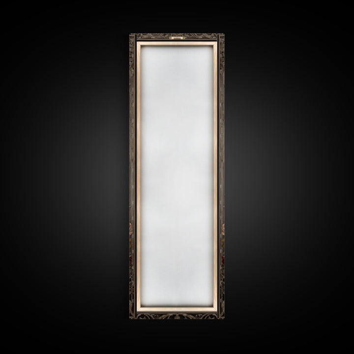 Candle Flame Reflecting Framed Canvas Print, Dark Art, Gothic Wall Art, Living Room Decor, Fine Art, Nocturne, Spooky Decor, DAR-1x3-84