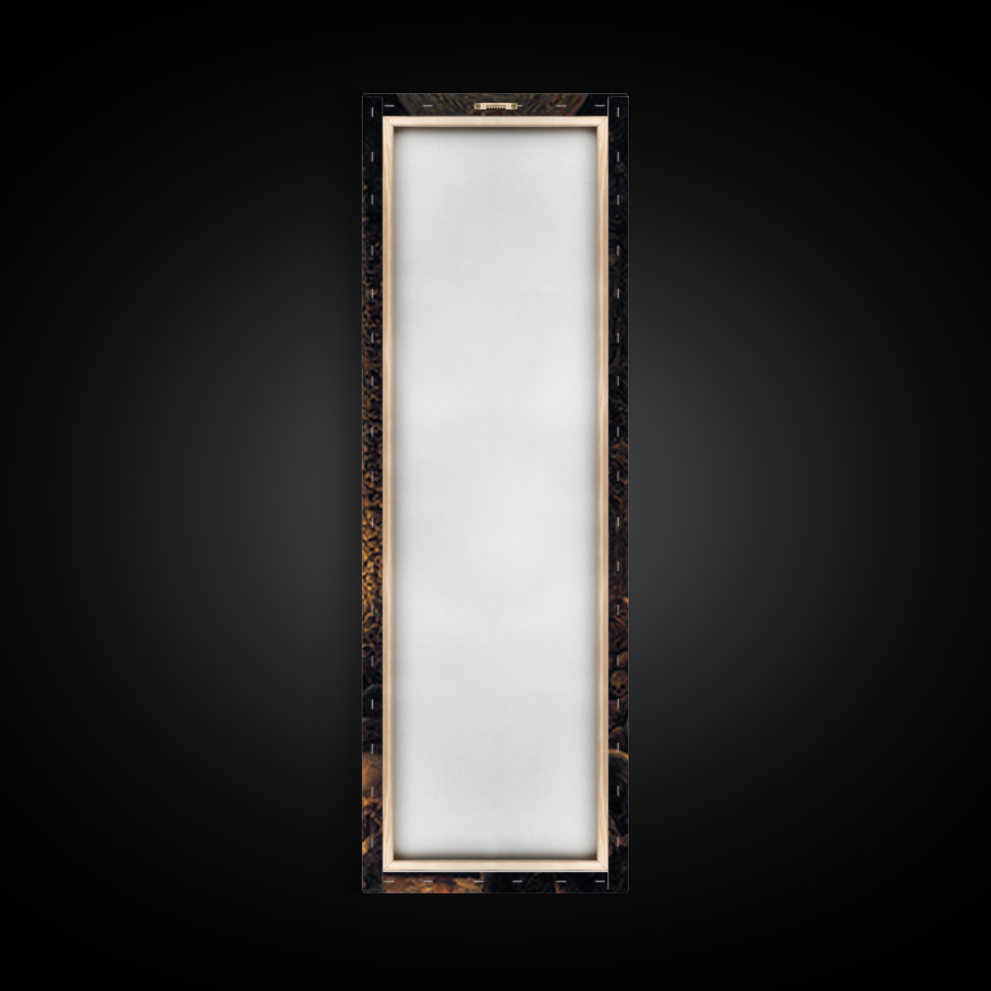 The Endless Catacombs, Ornate Symbolist Art, Tall Narrow Wall Art, Macabre Wall Art, Framed Canvas Print, Halloween Wall Art