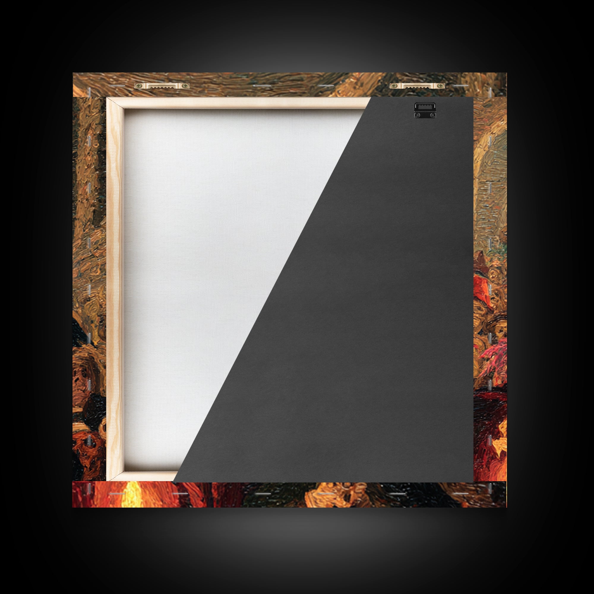 The Endless Catacombs, Grotesque Carnival Art, Square Wall Art, Macabre Wall Art, Framed Canvas Print, Halloween Wall Art