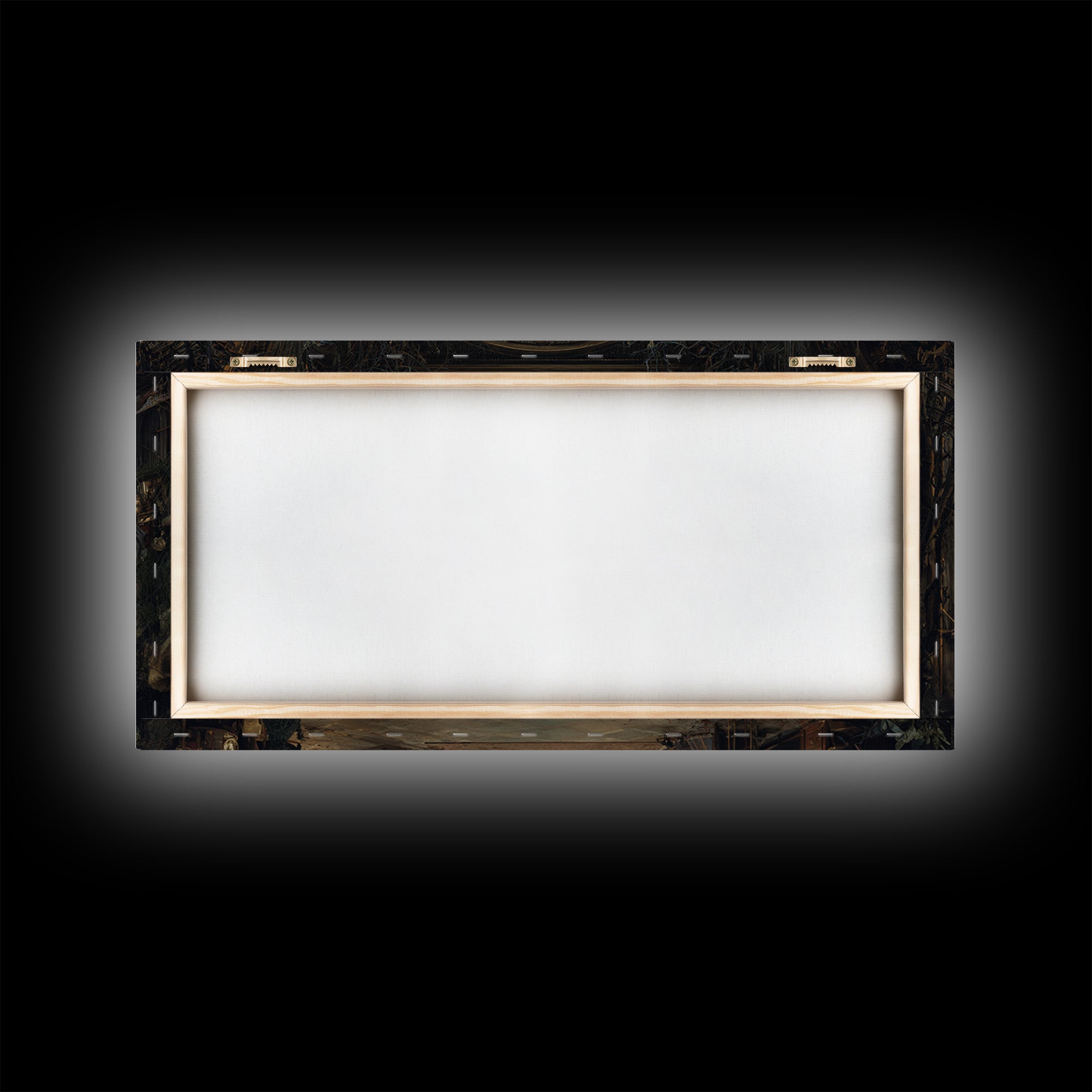 The Midnight Antique Shop, Apocalyptic Romantic Art, Wide Panoramic Art, Gothic Horror Wall Art, Canvas Print, Halloween Wall Art