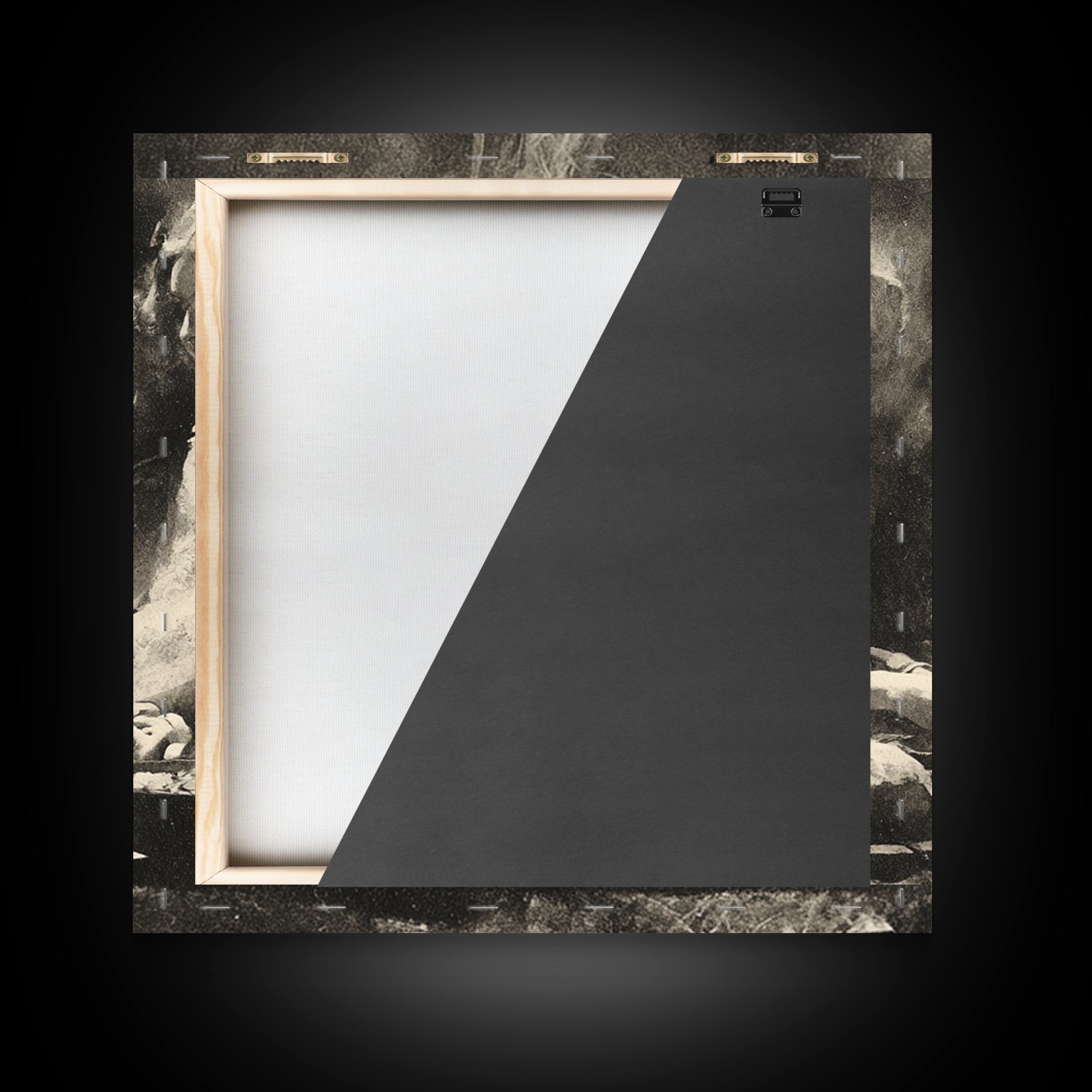 The Candlelit Seance, Symbolist Dream Art, Square Wall Art, Dark Fantasy Wall Art, Canvas Print, Halloween Wall Art