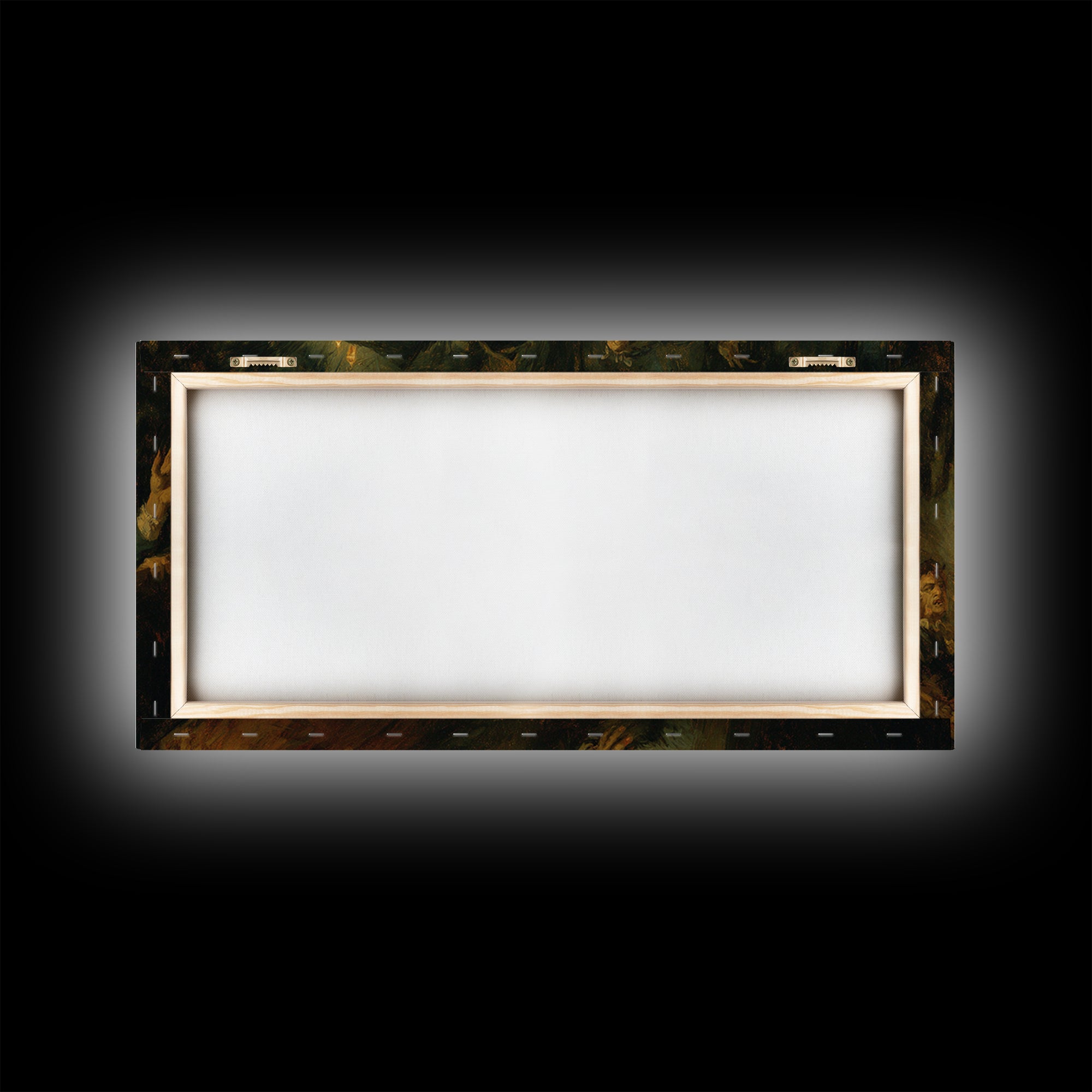 The Haunted Hayride, Dark Romantic Horror Art, Wide Panoramic Art, Macabre Wall Art, Canvas Print, Halloween Wall Art, Halloween Decor