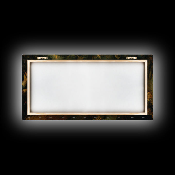 The Haunted Hayride, Dark Romantic Horror Art, Wide Panoramic Art, Macabre Wall Art, Canvas Print, Halloween Wall Art, Halloween Decor