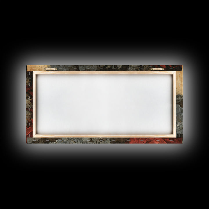 The Haunted Hayride, Visionary Gothic Art, Wide Panoramic Art, Dark Halloween Decor, Canvas Print, Halloween Wall Art