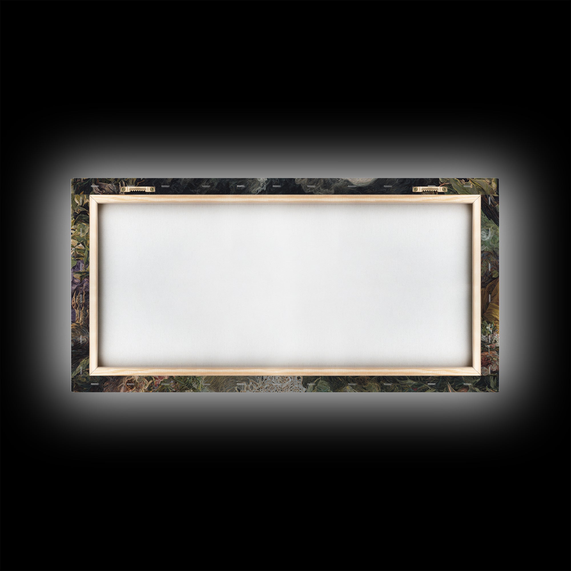 The Zombie Picnic, Dark Renaissance Art, Wide Panoramic Art, Dark Fantasy Wall Art, Framed Canvas Print, Halloween Wall Art