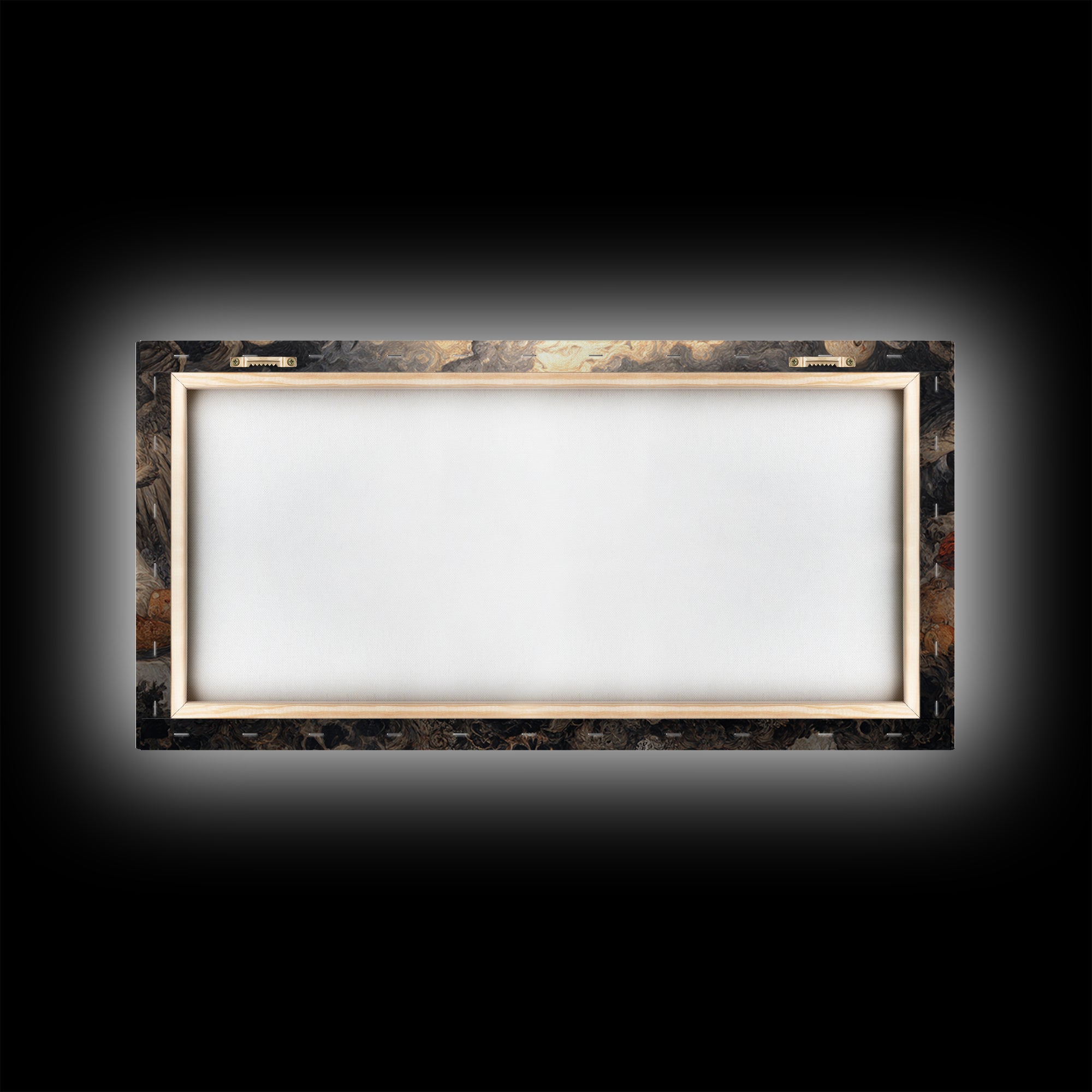 The Zombie Picnic, Visionary Gothic Art, Wide Panoramic Art, Macabre Wall Art, Canvas Print, Halloween Wall Art, Statement Wall Art