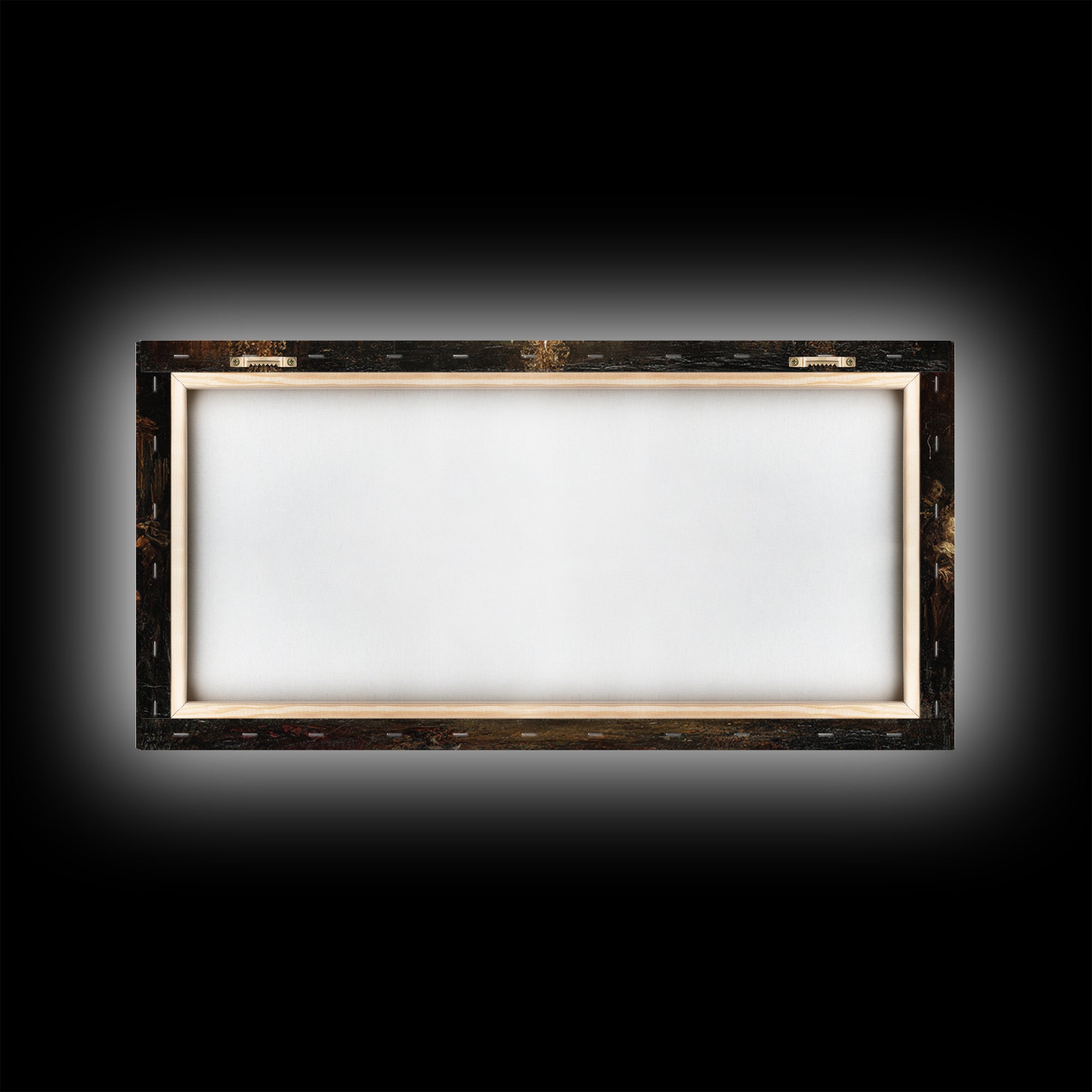 The Vampire Banquet, Dark Romantic Horror Art, Wide Panoramic Art, Dark Halloween Decor, Framed Canvas Print, Halloween Wall Art