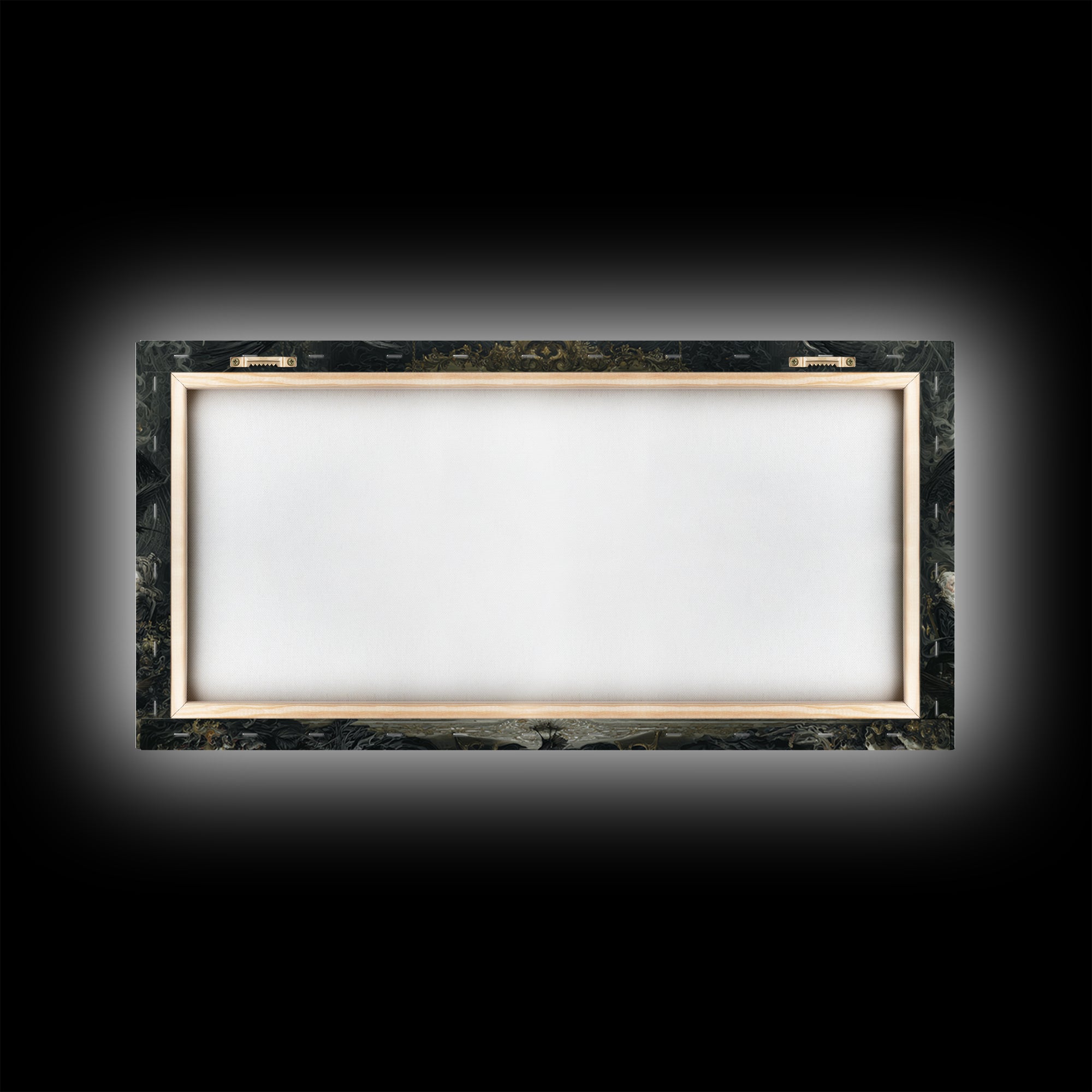 The Vampire Banquet, Visionary Gothic Art, Wide Panoramic Art, Dark Fantasy Wall Art, Canvas Print, Halloween Wall Art