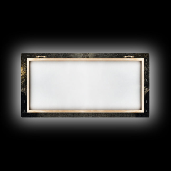 The Vampire Banquet, Expressionist Nightmare Art, Wide Panoramic Art, Dark Fantasy Wall Art, Framed Canvas Print, Halloween Wall Art