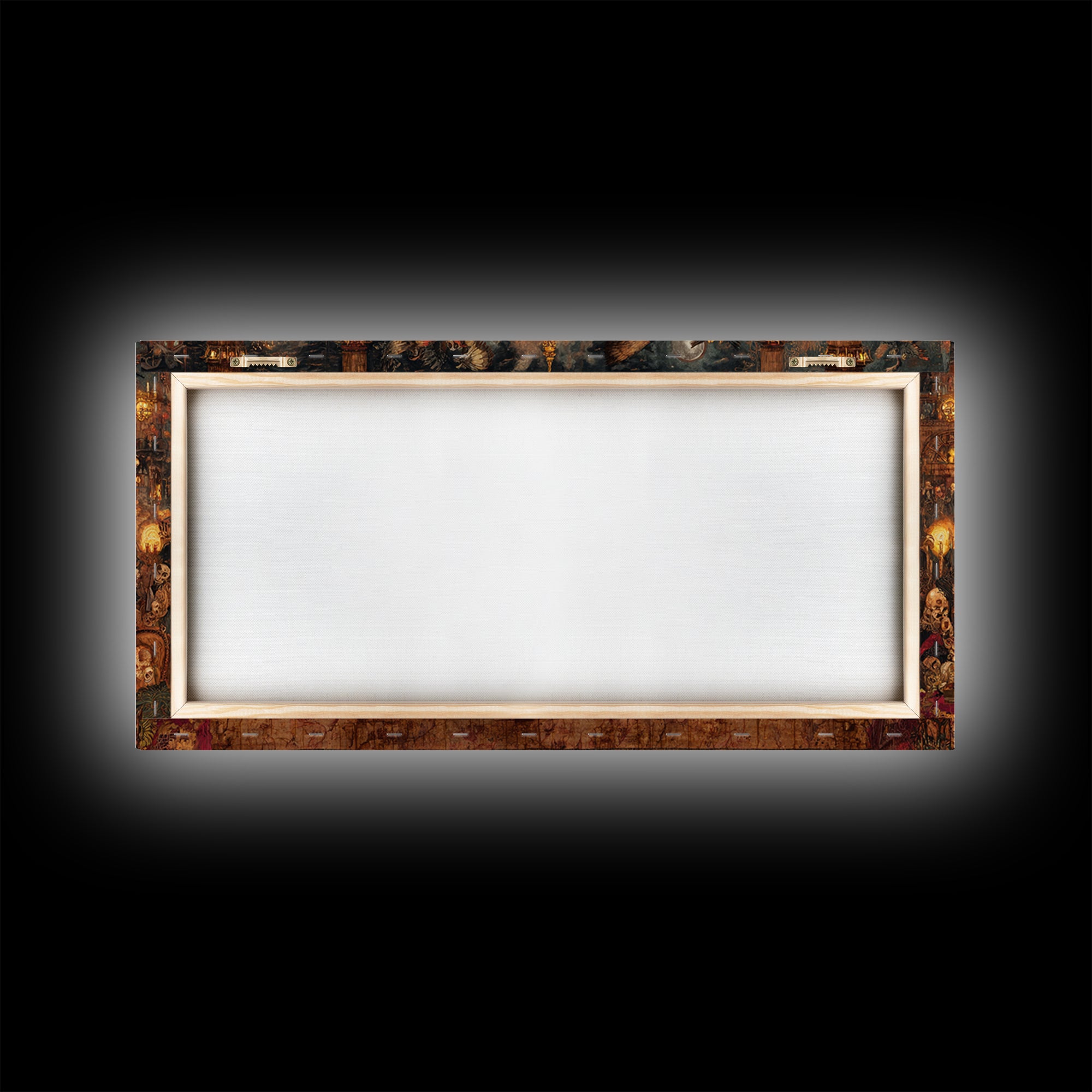 The Vampire Banquet, Grotesque Carnival Art, Wide Panoramic Art, Dark Halloween Decor, Canvas Print, Halloween Wall Art, Spooky Wall Decor