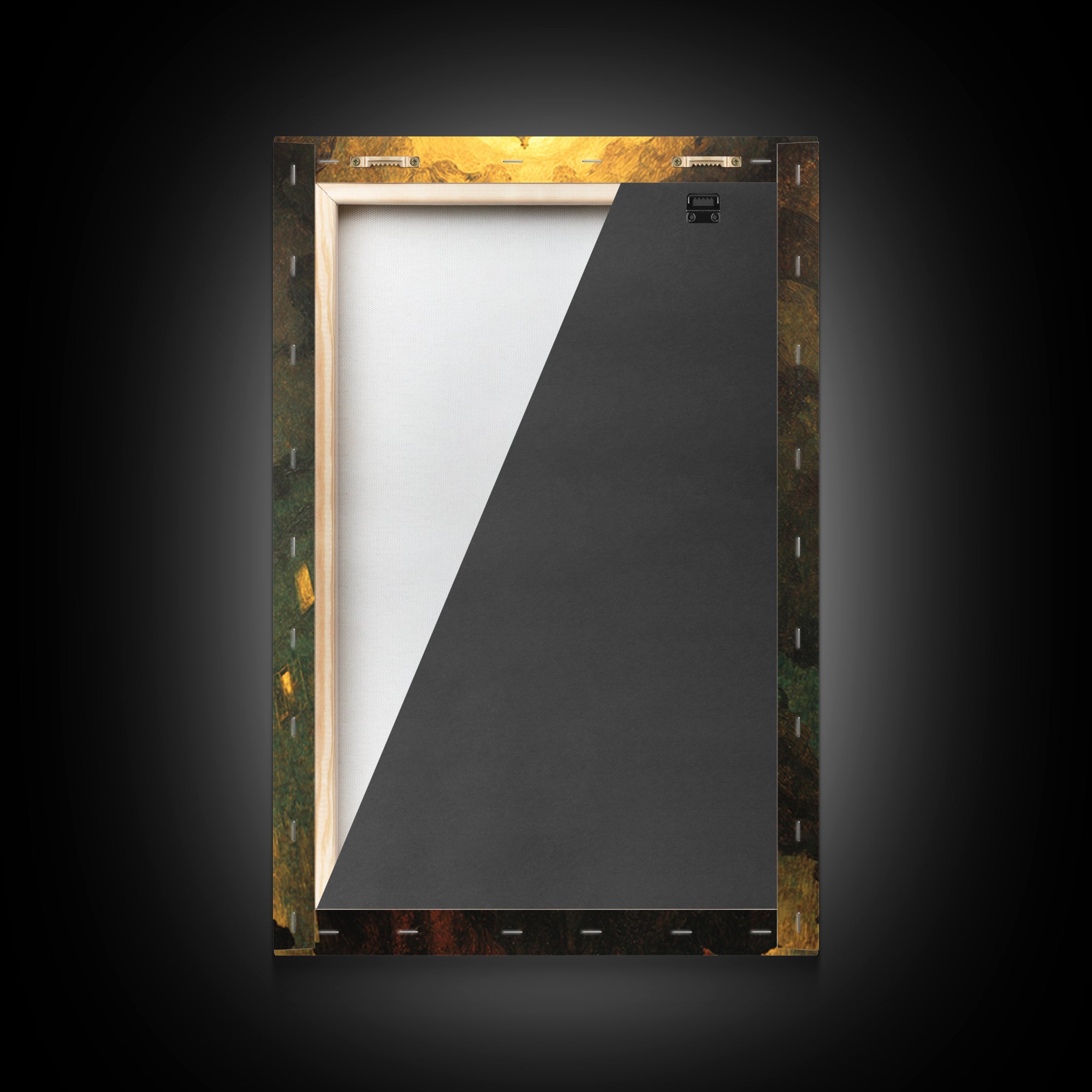 The Thirteenth Bell, Dark Symbolist Art, Vertical Wall Art, Dark Halloween Decor, Framed Canvas Print, Halloween Wall Art