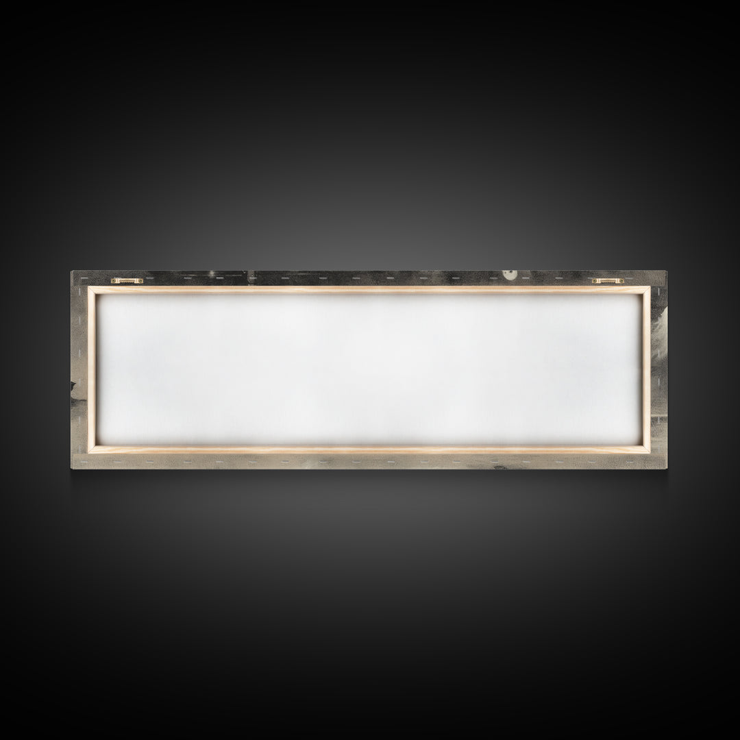 The Ghost Train Arrival, Symbolist Dream Art, Extra Wide Wall Art, Dark Halloween Decor, Canvas Print, Halloween Wall Art