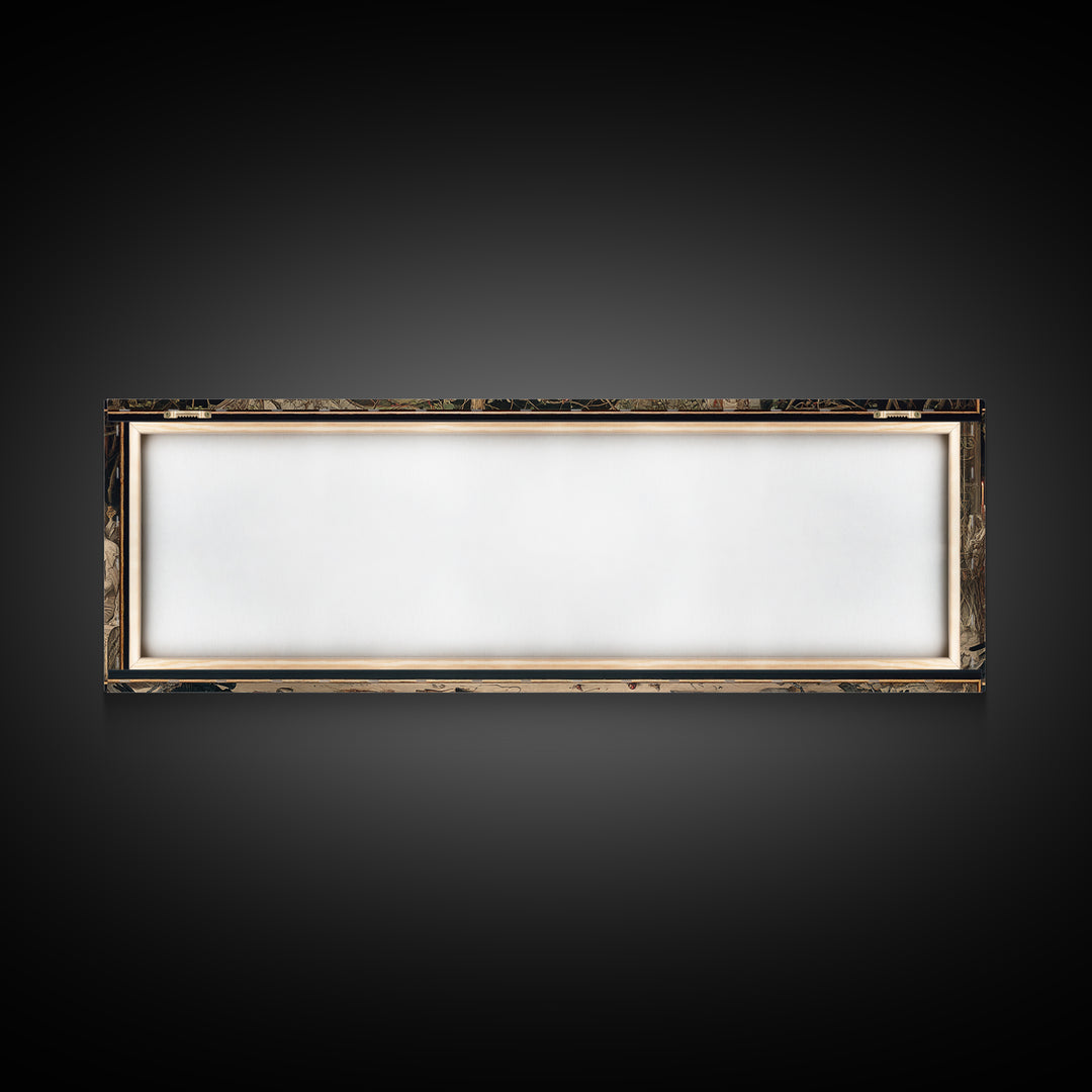 The Cursed Mirror, Dark Renaissance Art, Extra Wide Wall Art, Macabre Wall Art, Canvas Print, Halloween Wall Art, Horror Wall Art