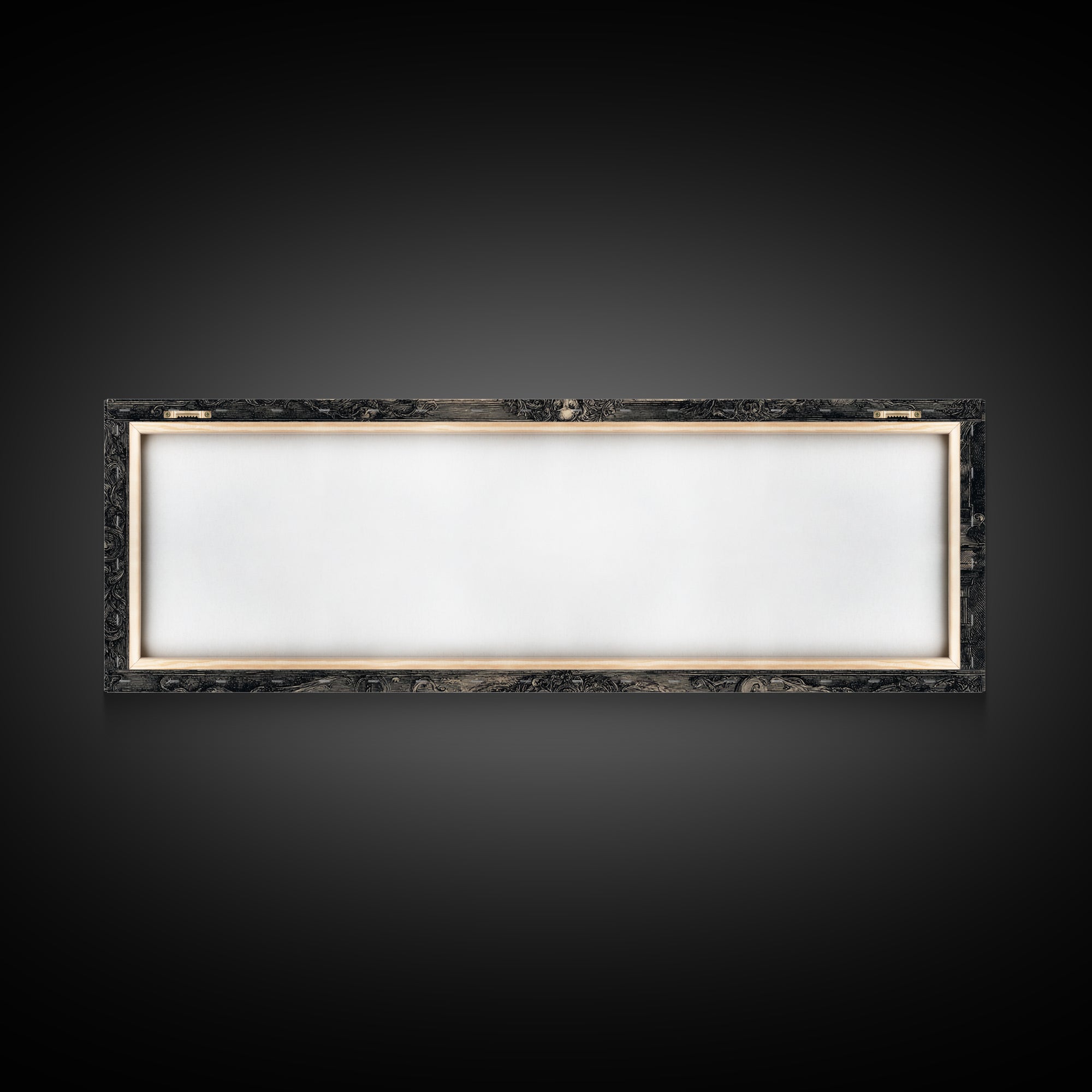 The Cursed Mirror, Dark Romantic Horror Art, Extra Wide Wall Art, Gothic Horror Wall Art, Canvas Print, Halloween Wall Art