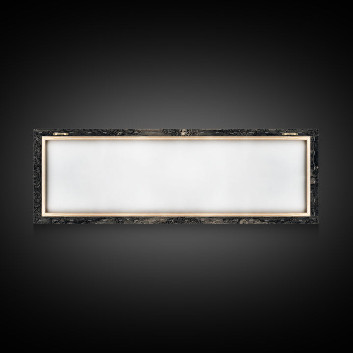 The Cursed Mirror, Dark Romantic Horror Art, Extra Wide Wall Art, Gothic Horror Wall Art, Canvas Print, Halloween Wall Art