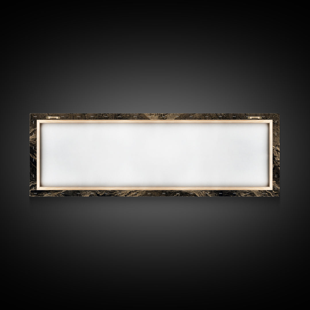 The Cursed Mirror, Visionary Gothic Art, Extra Wide Wall Art, Macabre Wall Art, Canvas Print, Halloween Wall Art, Gothic Home Decor