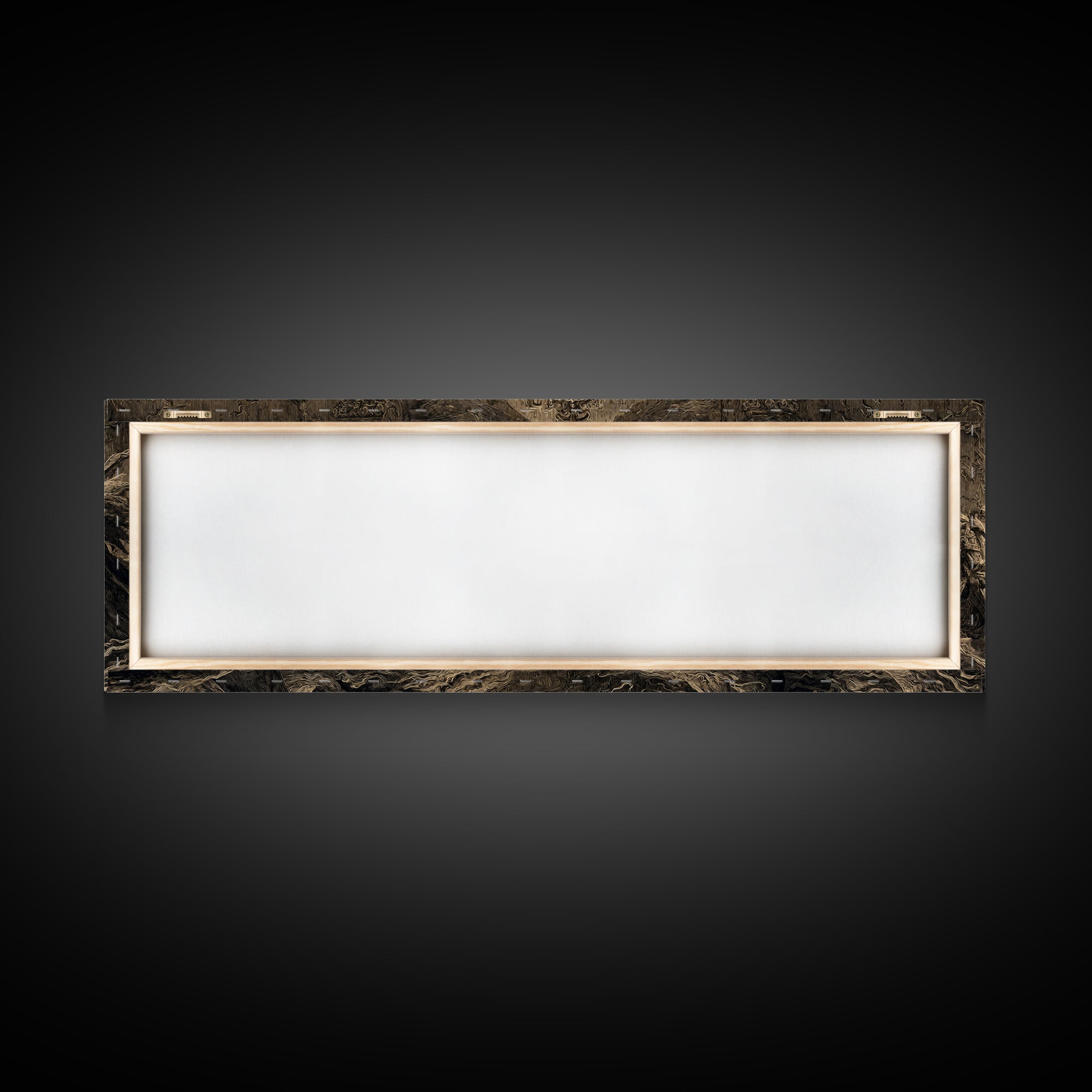 The Cursed Mirror, Visionary Gothic Art, Extra Wide Wall Art, Macabre Wall Art, Canvas Print, Halloween Wall Art, Gothic Home Decor