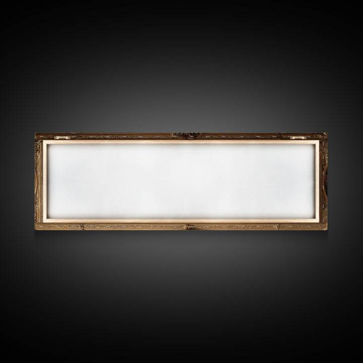 The Cursed Mirror, Apocalyptic Romantic Art, Extra Wide Wall Art, Gothic Horror Wall Art, Canvas Print, Halloween Wall Art