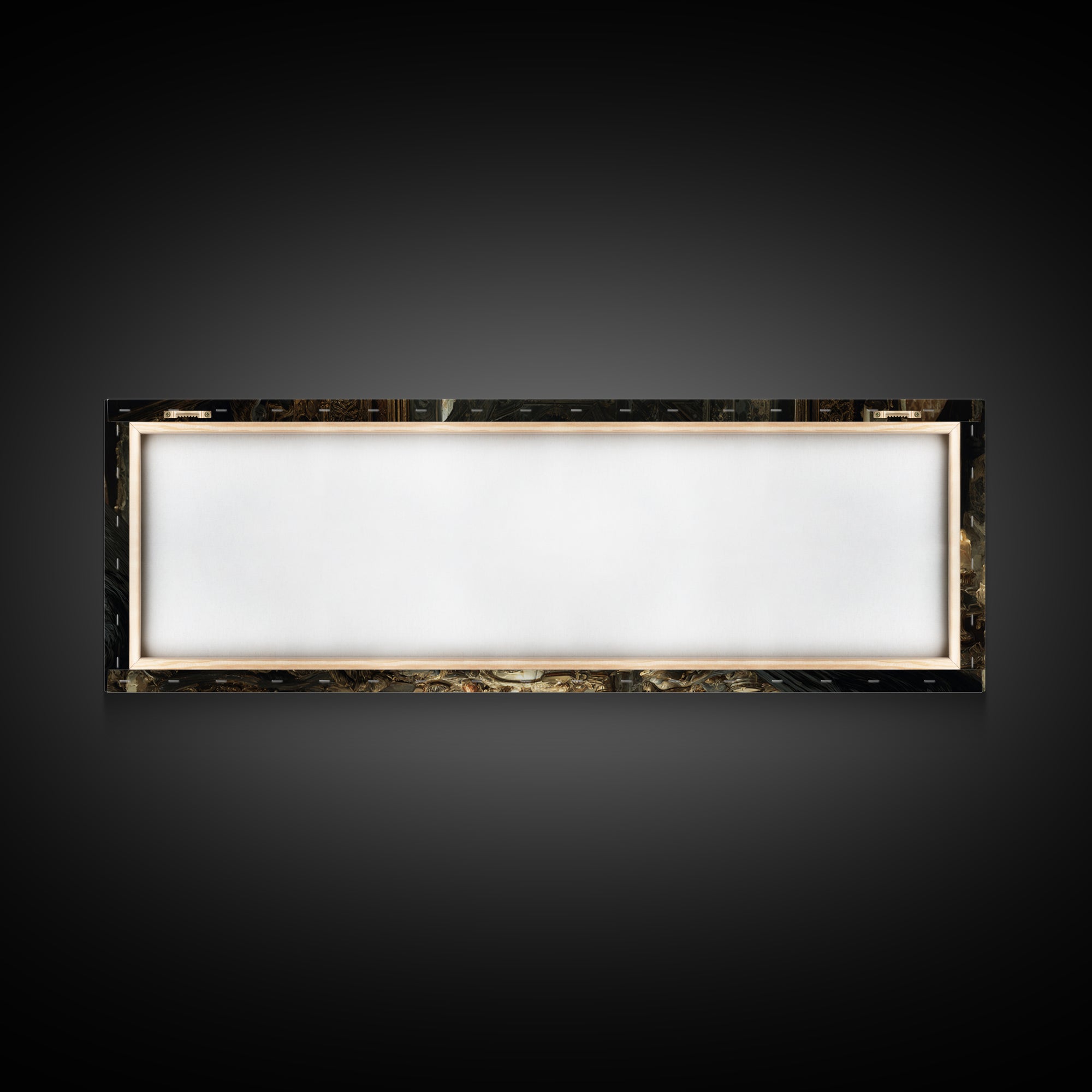 The Cursed Mirror, Ornate Symbolist Art, Extra Wide Wall Art, Macabre Wall Art, Framed Canvas Print, Halloween Wall Art