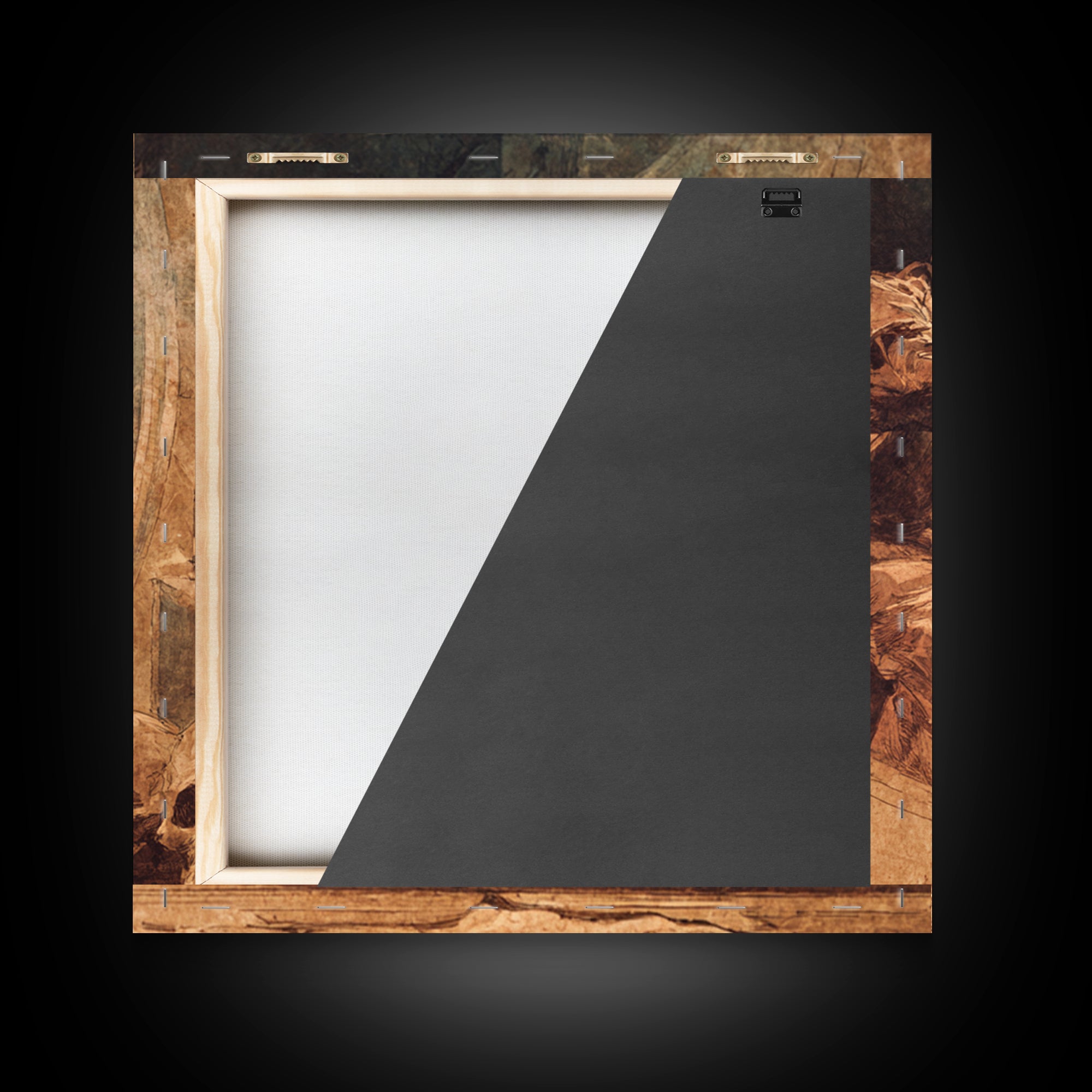 The Cursed Mirror, Decadent Gothic Art, Square Wall Art, Macabre Wall Art, Canvas Print, Halloween Wall Art, Halloween Decor
