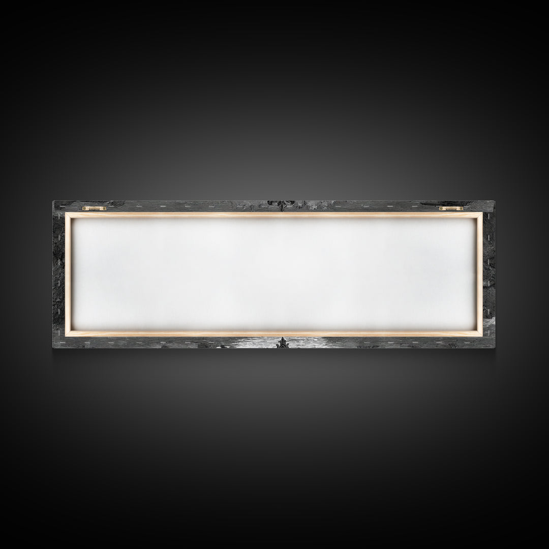 The Cursed Mirror, Expressionist Nightmare Art, Extra Wide Wall Art, Macabre Wall Art, Framed Canvas Print, Halloween Wall Art