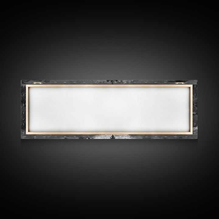 The Cursed Mirror, Expressionist Nightmare Art, Extra Wide Wall Art, Macabre Wall Art, Framed Canvas Print, Halloween Wall Art