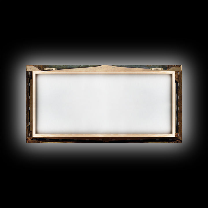 The Living Spellbook, Northern Renaissance Horror, Wide Panoramic Art, Macabre Wall Art, Canvas Print, Halloween Wall Art