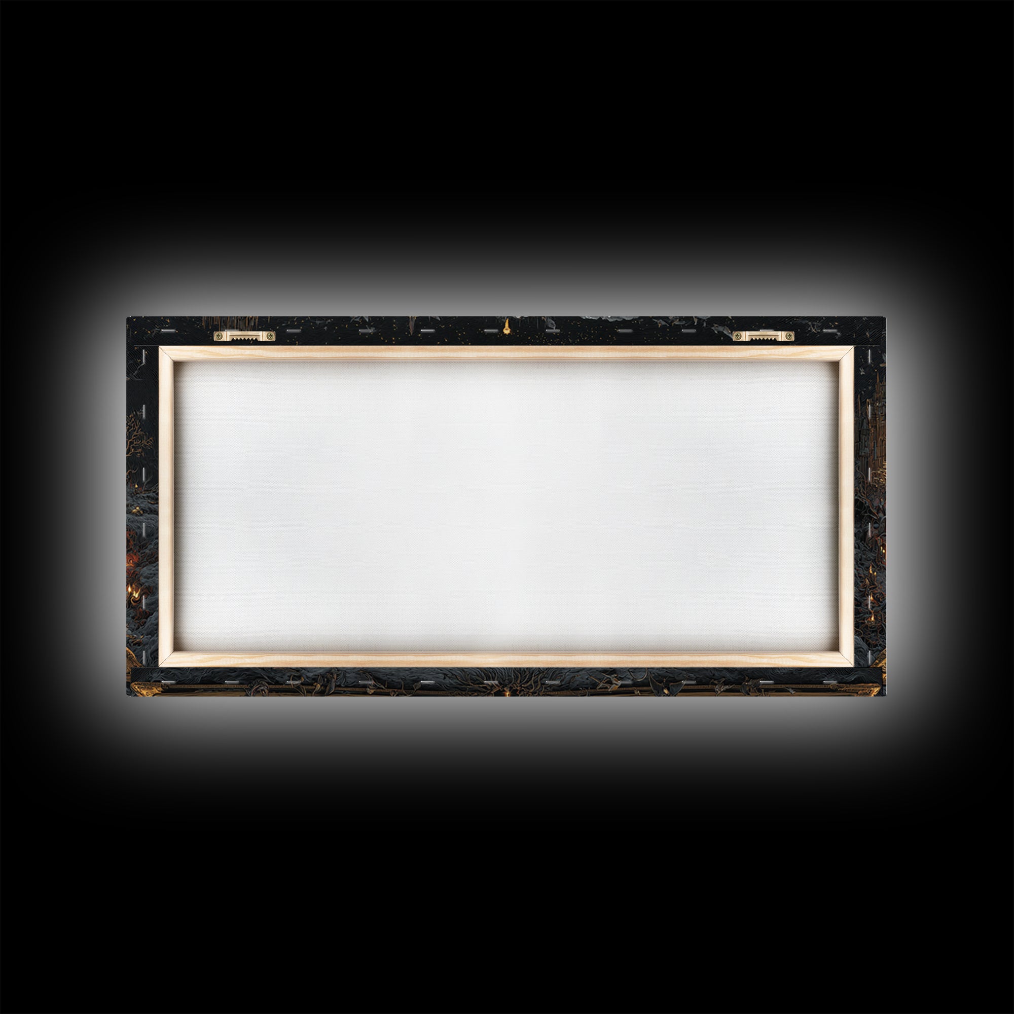 The Living Spellbook, Apocalyptic Romantic Art, Wide Panoramic Art, Gothic Horror Wall Art, Canvas Print, Halloween Wall Art